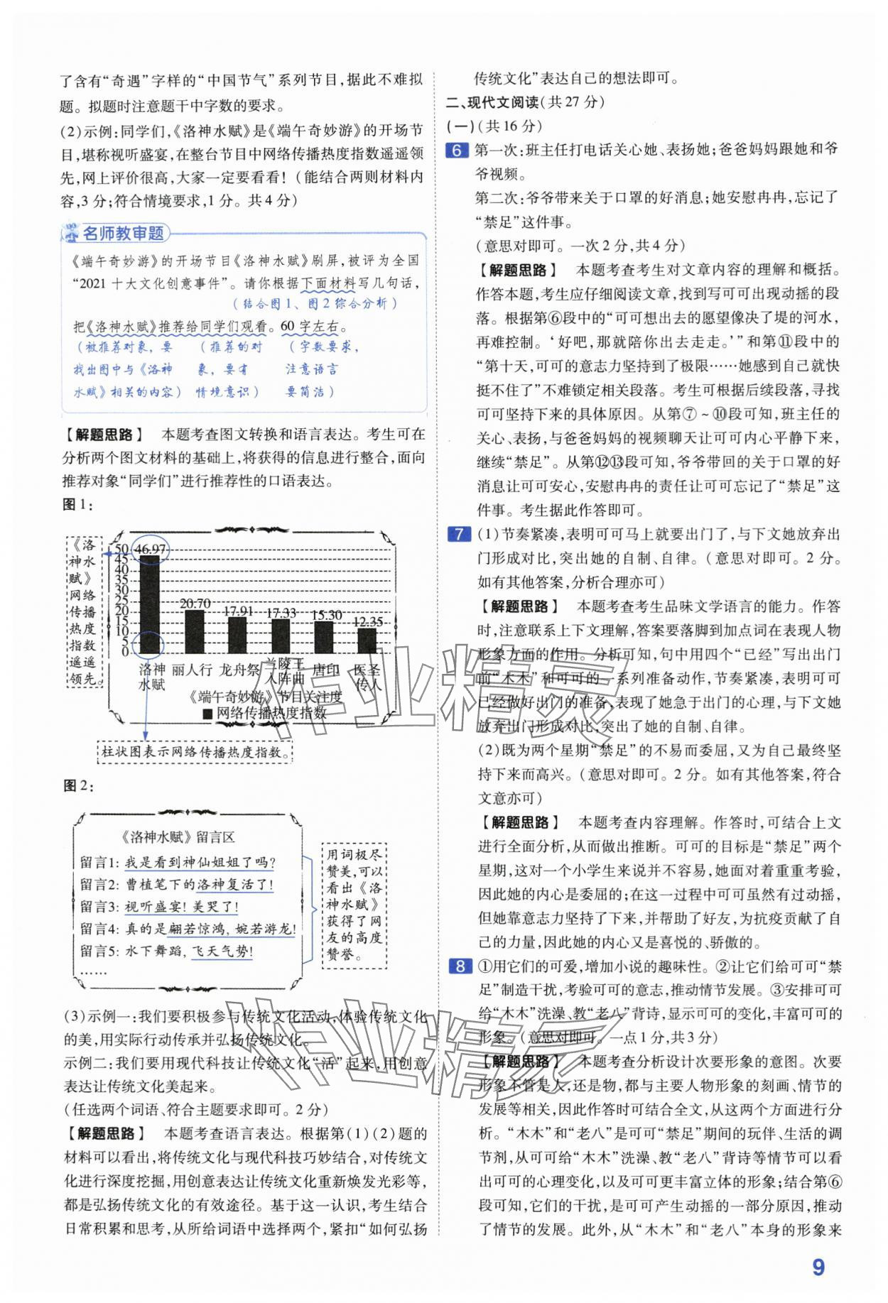 2024年金考卷45套匯編語文河南專版 第9頁