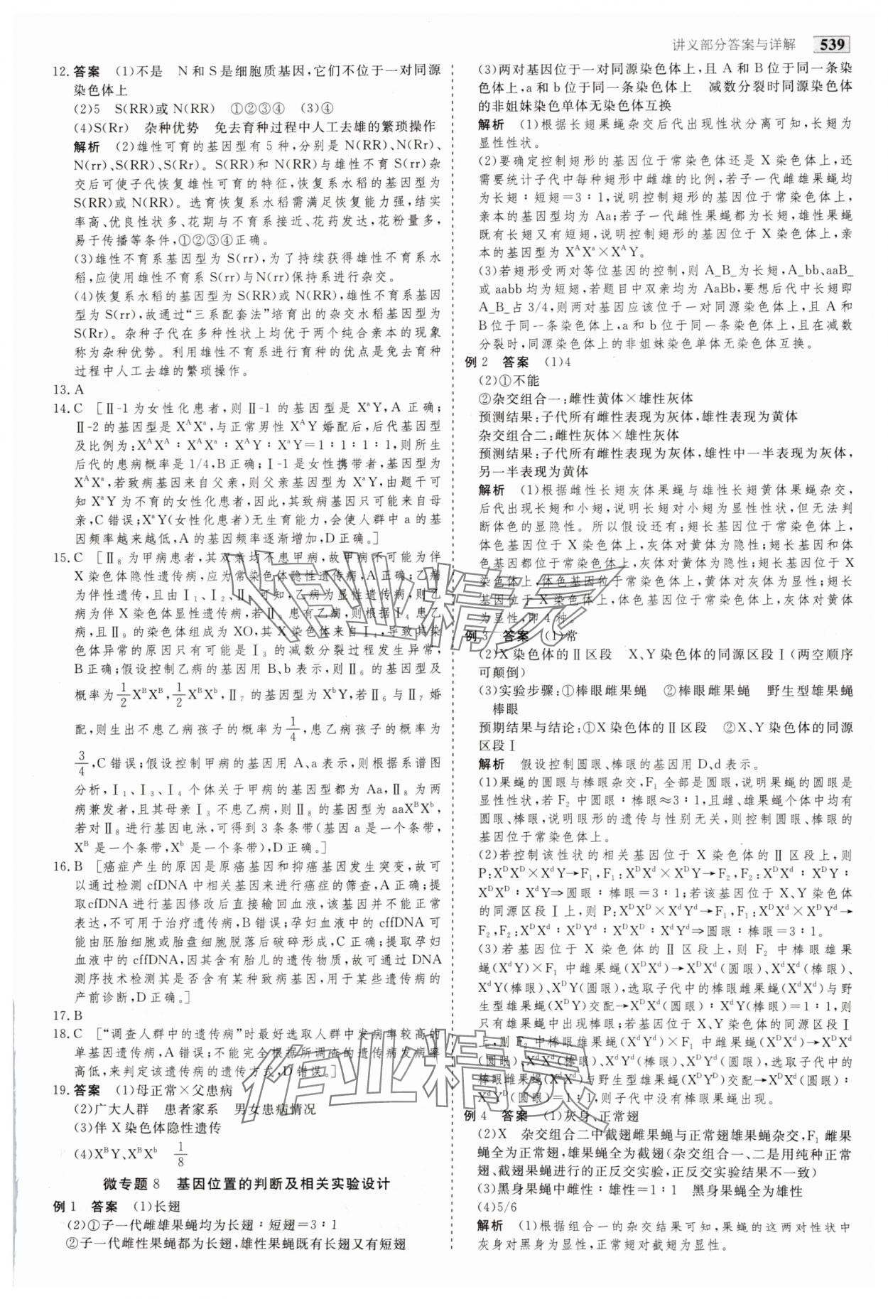2025年金版教程高考科學復習解決方案生物&nbsp;參考答案第24頁