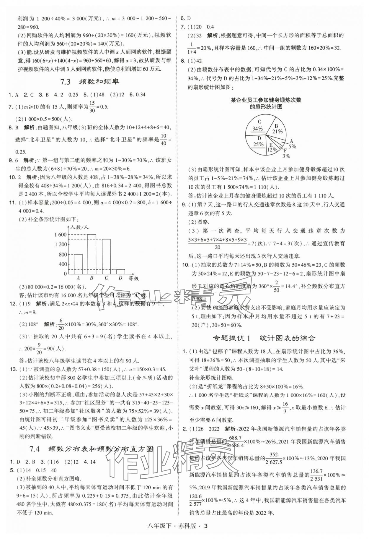 2024年經綸學典學霸八年級數學下冊蘇科版 第3頁