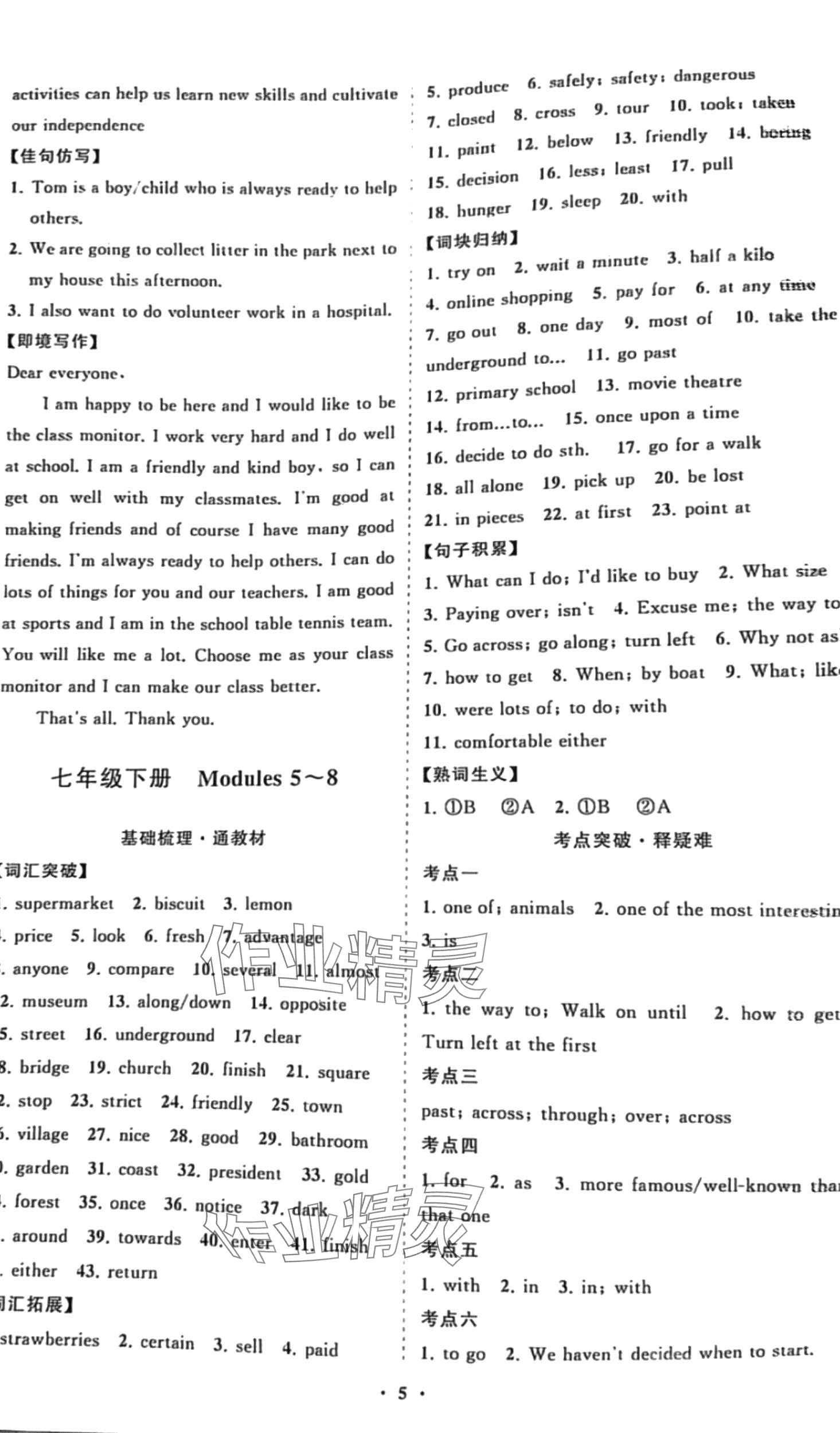 2024年初中總復(fù)習(xí)山東畫報出版社英語中考 第5頁