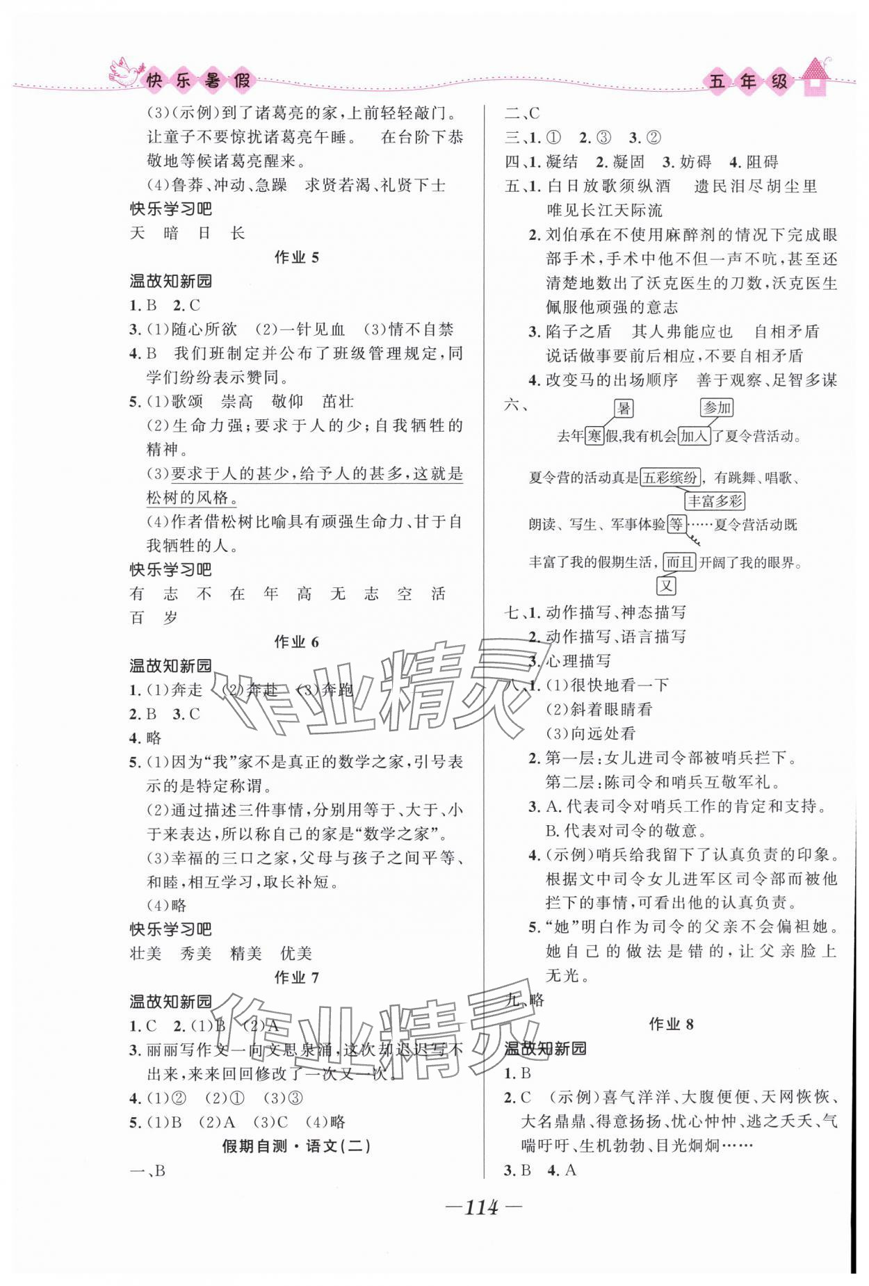 2025年赢在起跑线快乐暑假五年级合订本福建专版河北少年儿童出版社 第2页