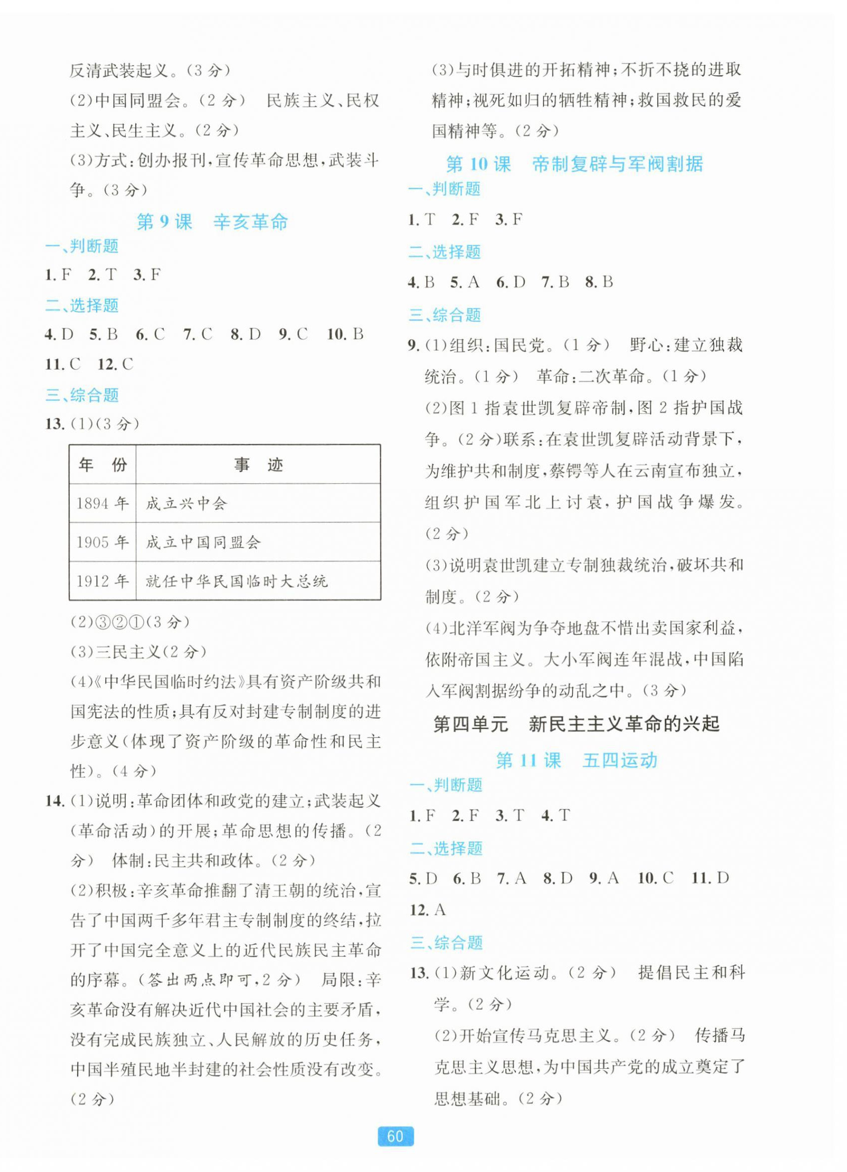 2025年精準(zhǔn)學(xué)與練八年級歷史上冊人教版&nbsp;第4頁