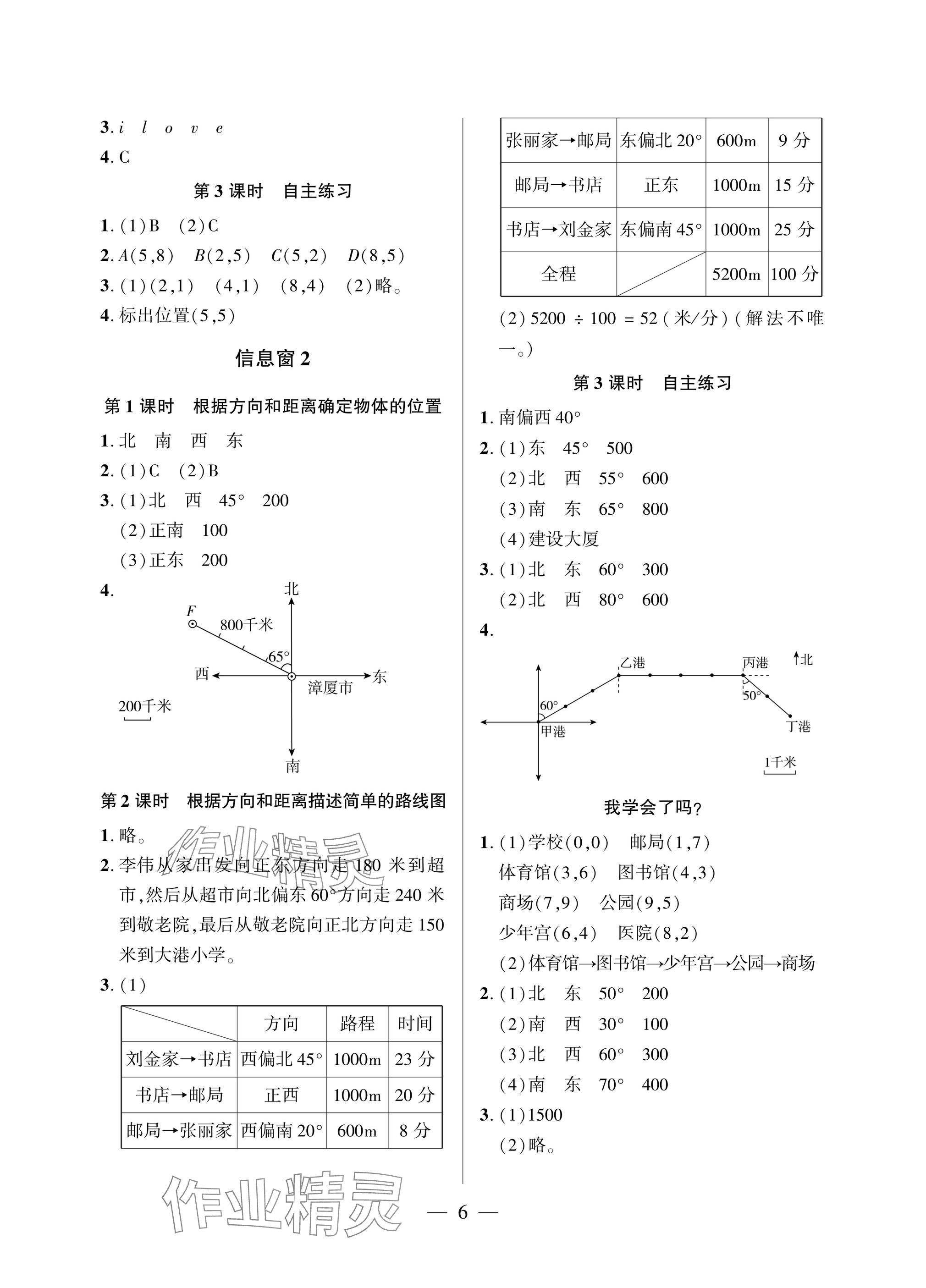2025年精練課堂分層作業五年級數學下冊青島版 參考答案第6頁