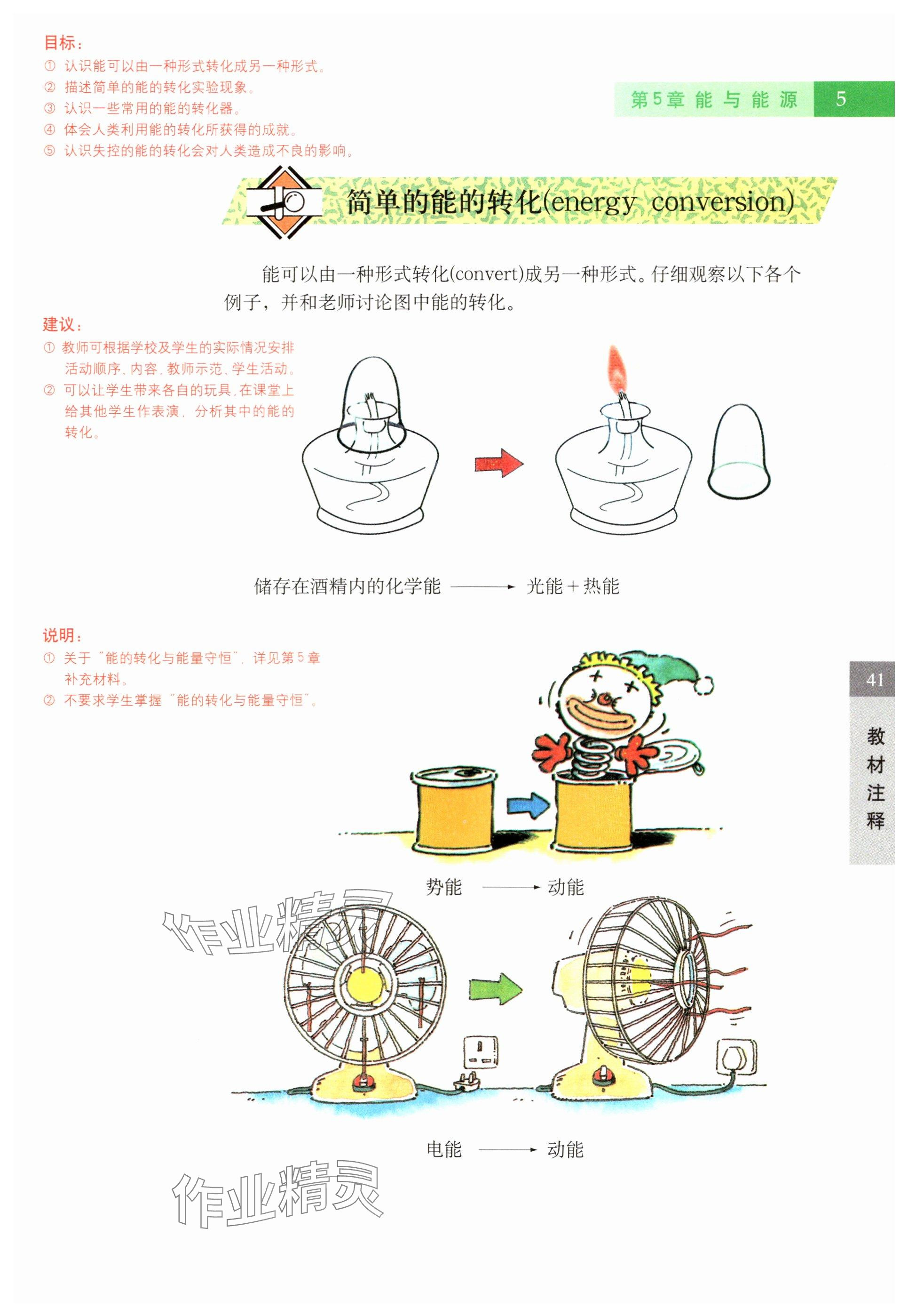 2024年教材课本六年级科学下册沪教版五四制 参考答案第5页