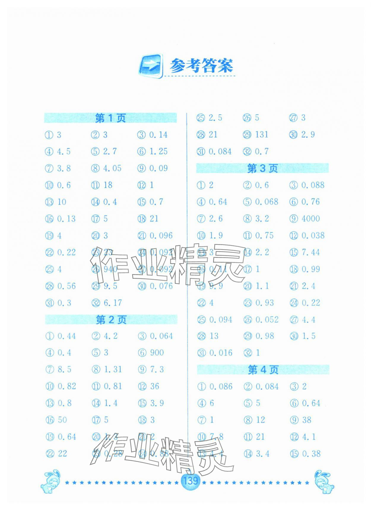 2025年口算题卡南京大学出版社六年级数学上册苏教版 第1页