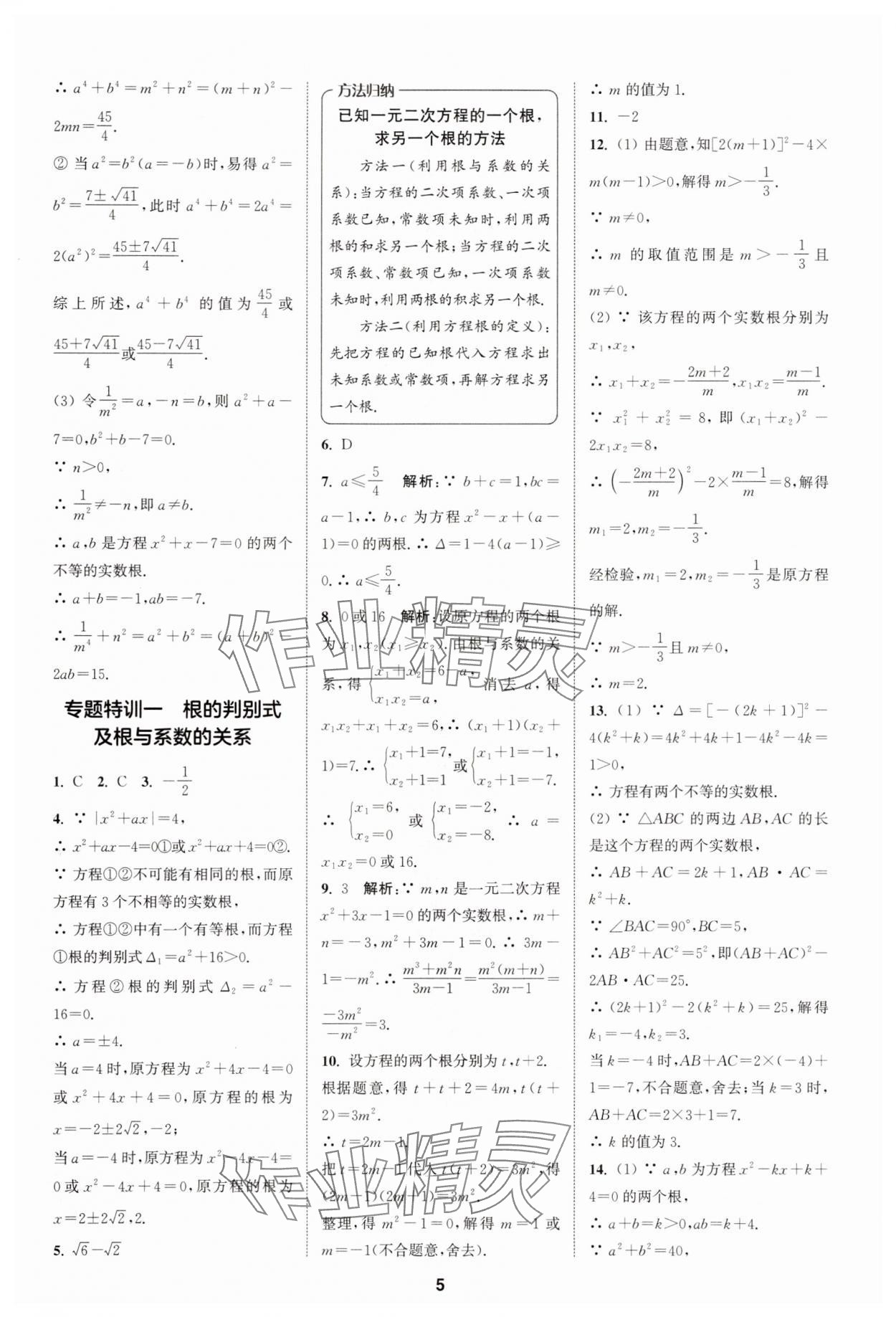 2025年拔尖特訓(xùn)九年級(jí)數(shù)學(xué)上冊(cè)人教版 第5頁(yè)