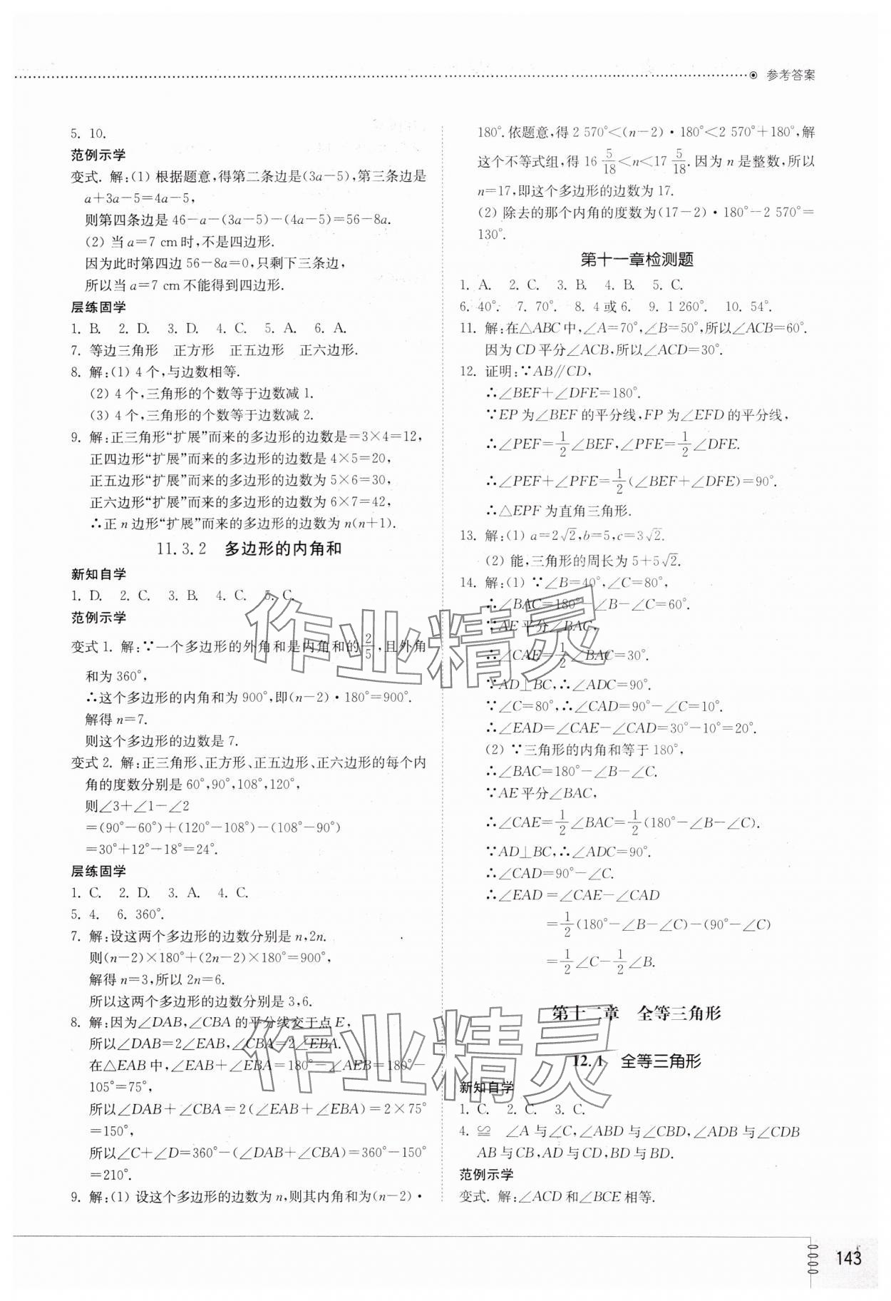 2023年同步練習冊山東教育出版社八年級數(shù)學(xué)上冊人教版 第3頁