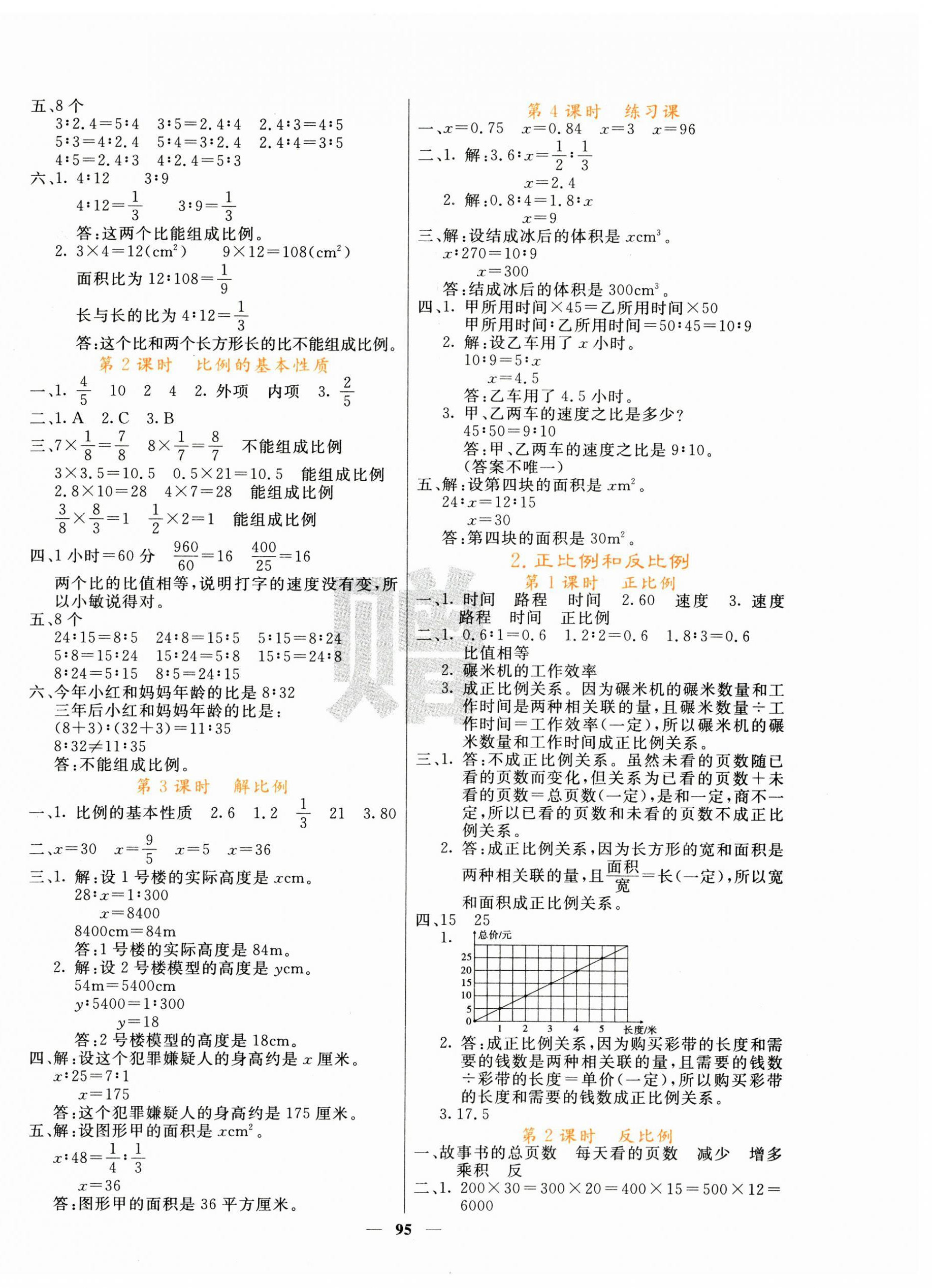 2025年課堂點(diǎn)睛六年級(jí)數(shù)學(xué)下冊(cè)人教版 第4頁(yè)