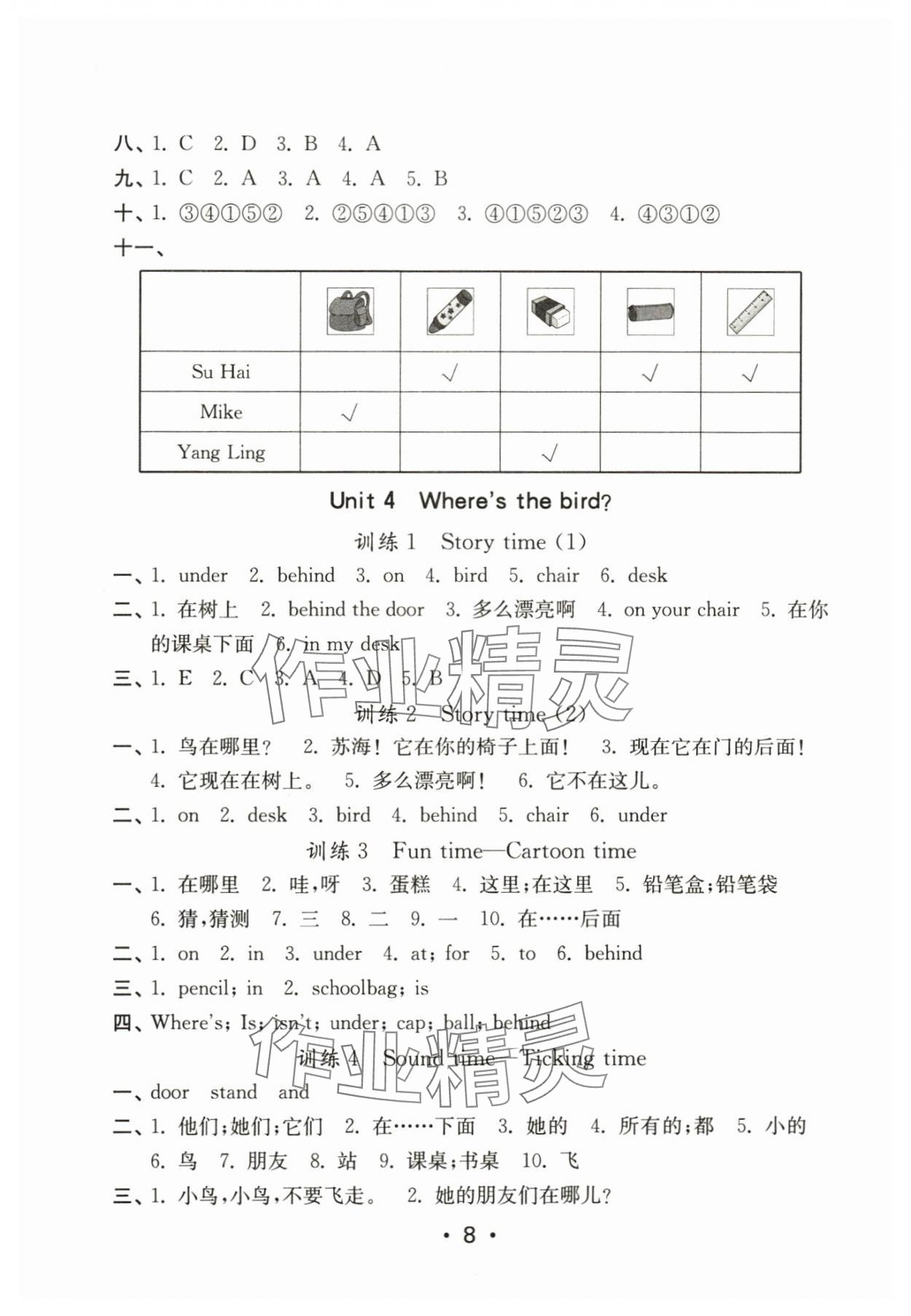 2024年默寫(xiě)天天練每日5分鐘三年級(jí)英語(yǔ)下冊(cè)譯林版 第8頁(yè)