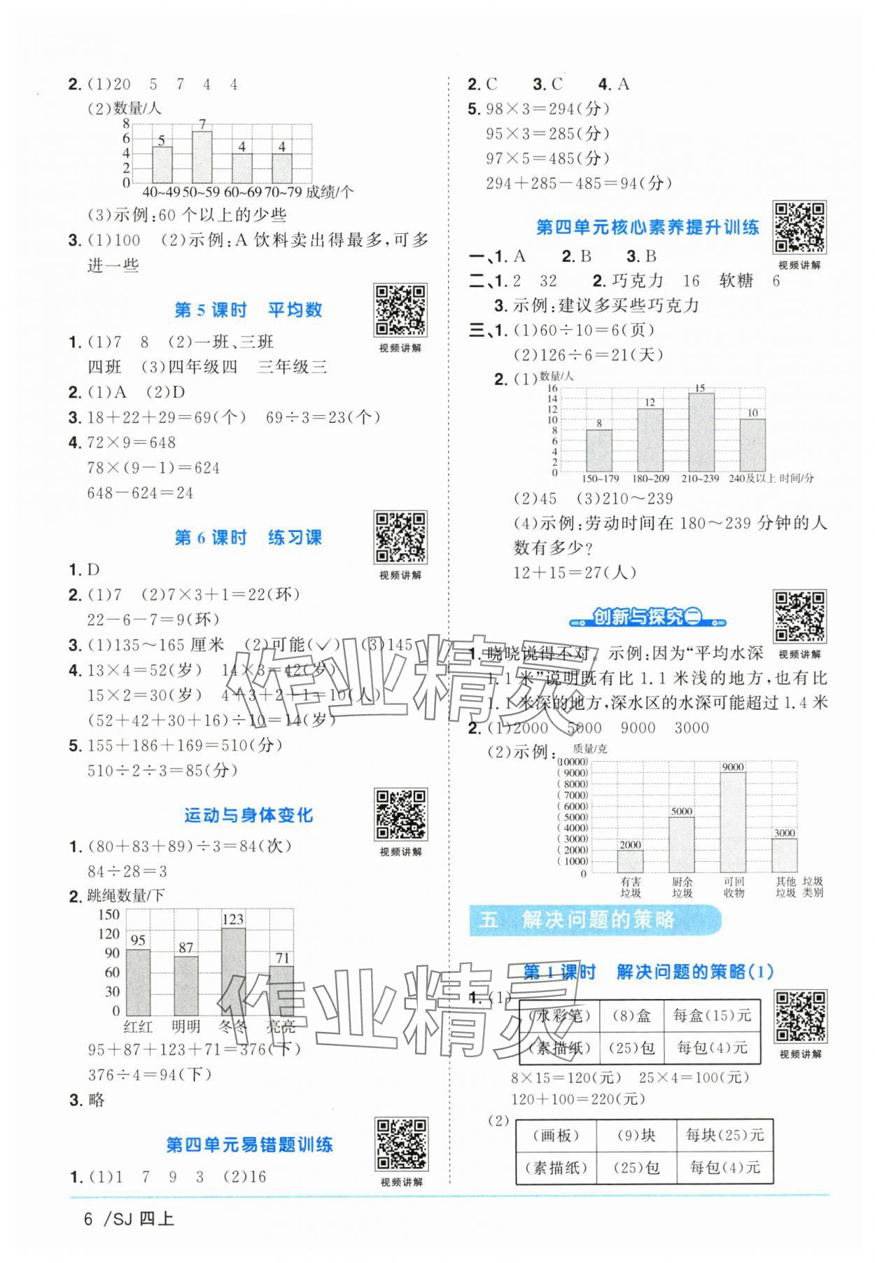 2025年陽光同學課時優(yōu)化作業(yè)四年級數(shù)學上冊蘇教版 第6頁