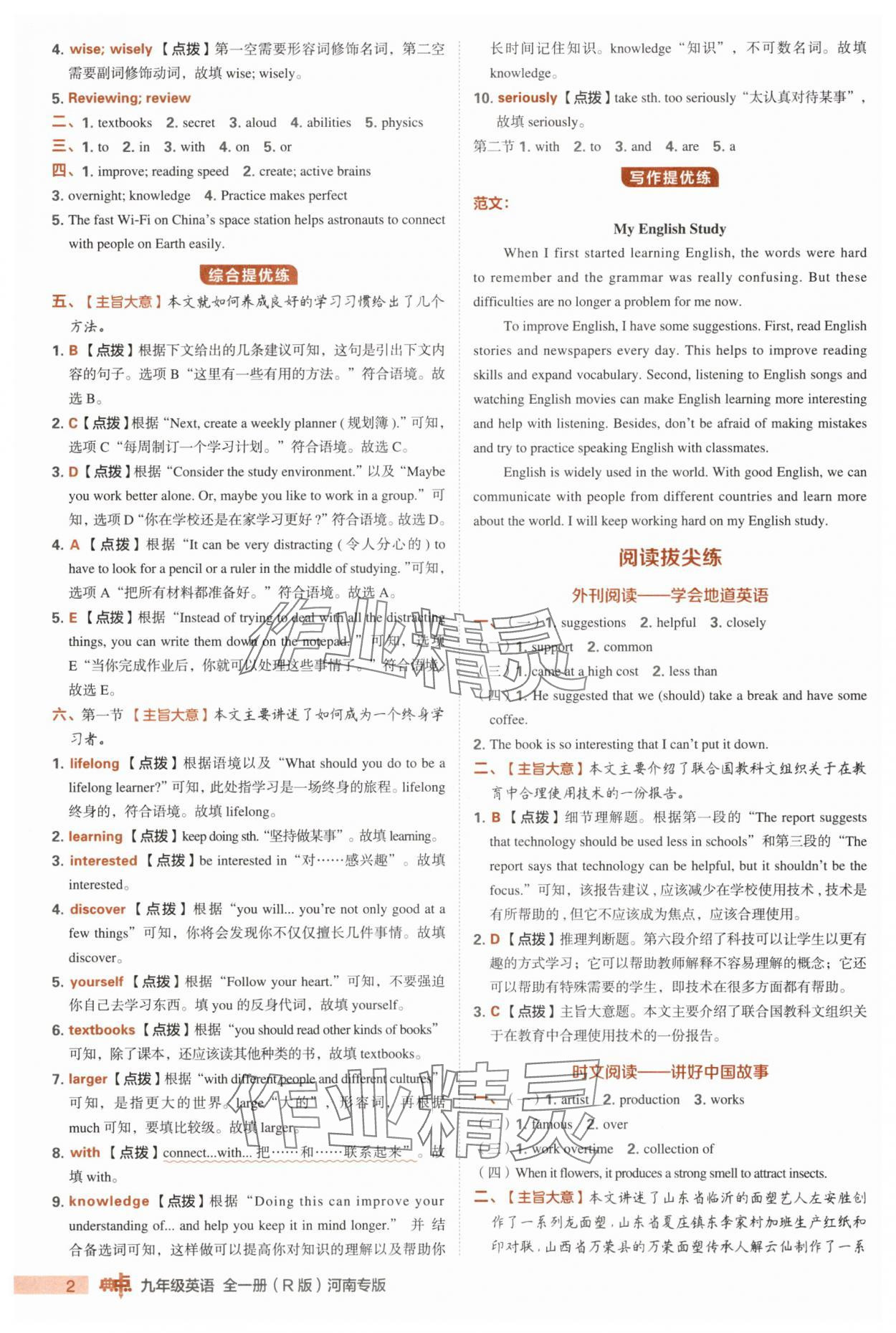 2025年综合应用创新题典中点九年级英语全一册人教版河南专版 第2页