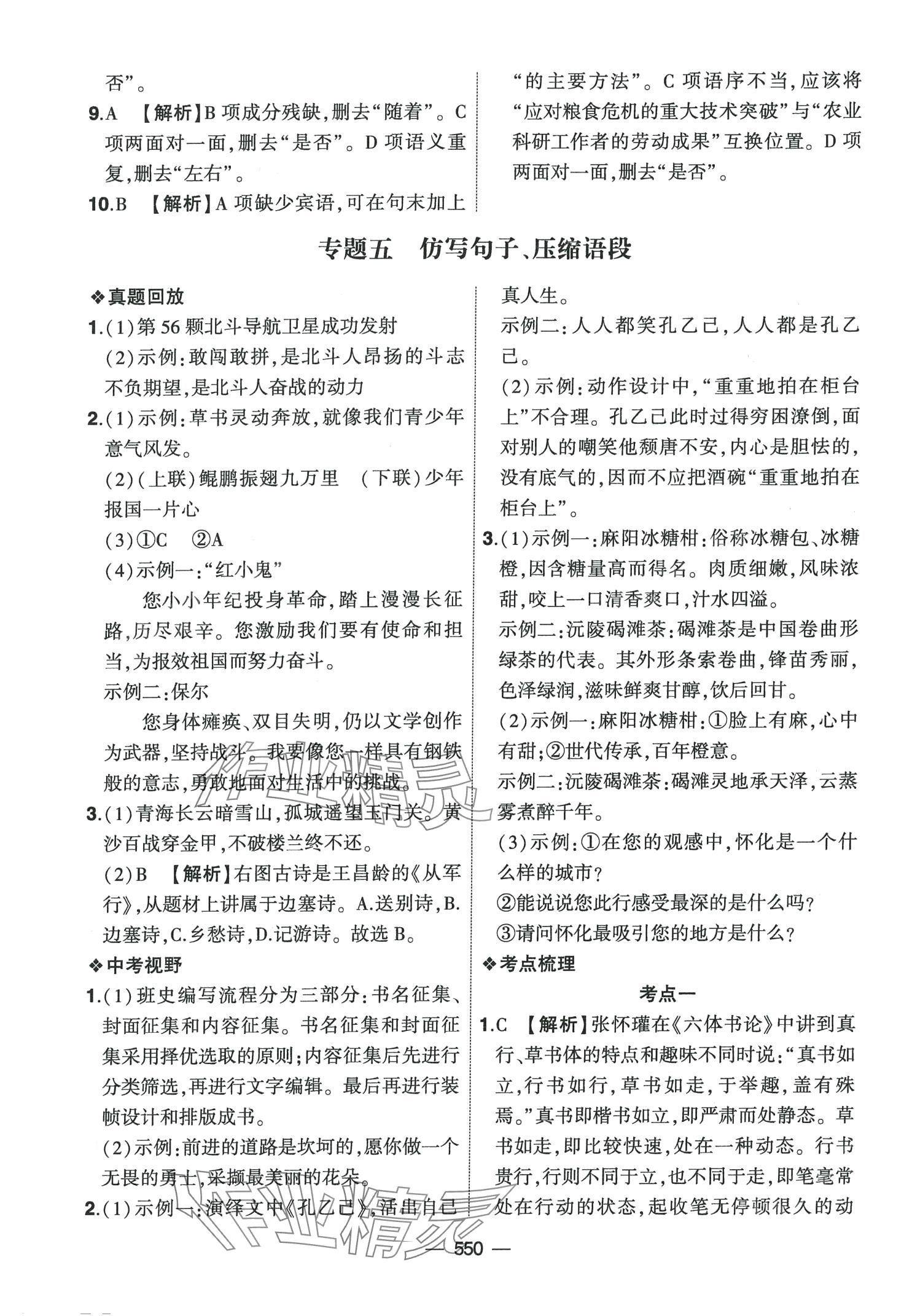 2024年創(chuàng)新A+中考總復(fù)習(xí)語文廣東專版 第22頁