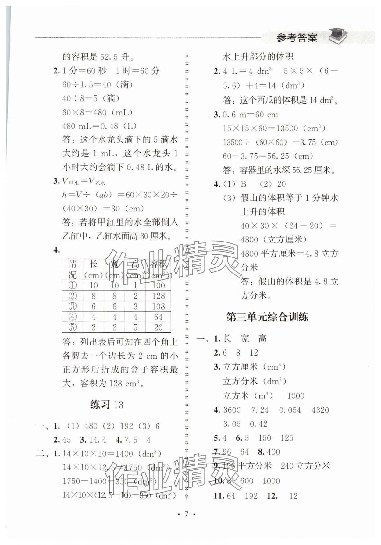 2025年金典創(chuàng)優(yōu)作業(yè)五年級(jí)數(shù)學(xué)下冊(cè)人教版 第7頁(yè)
