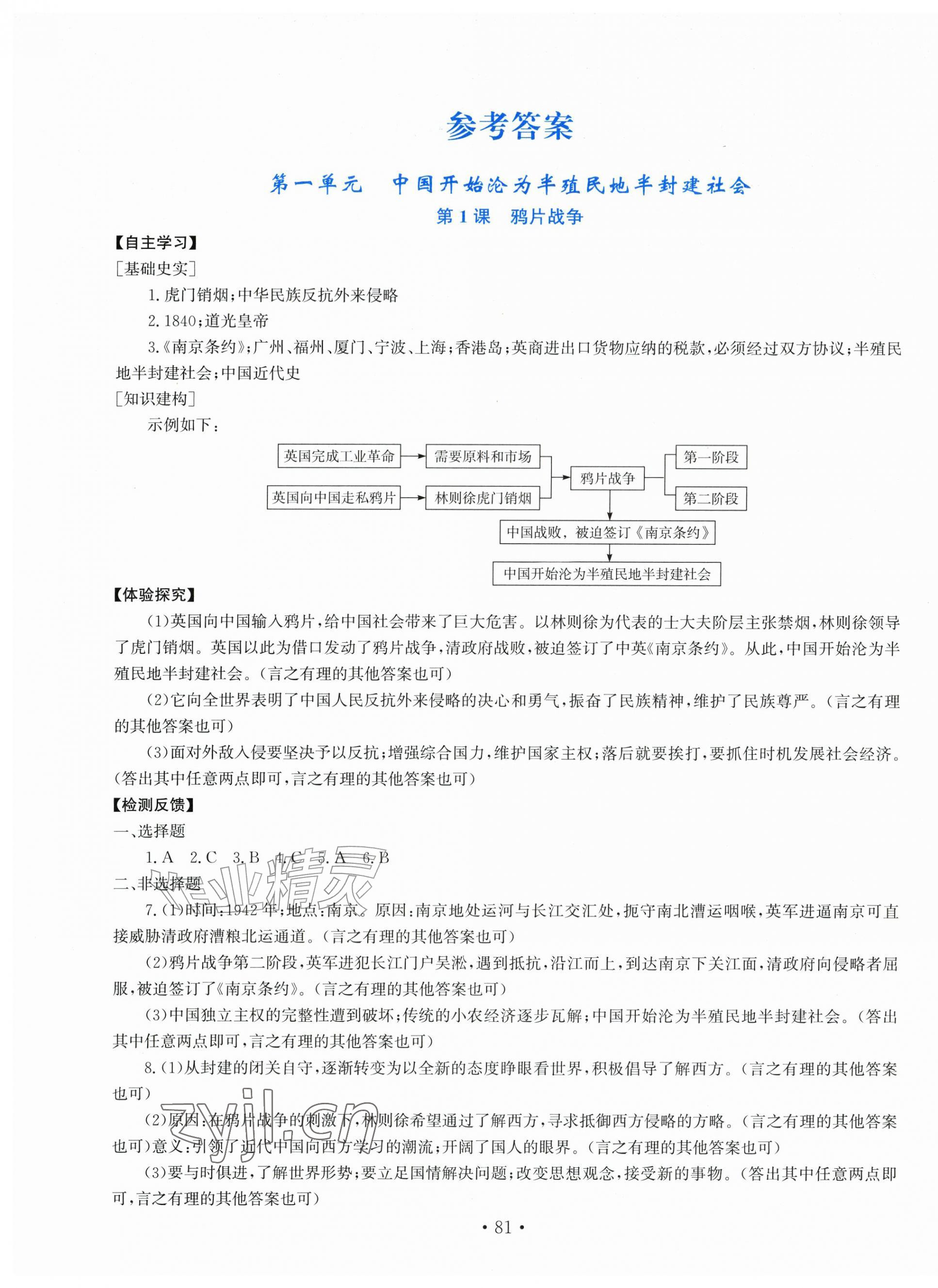 2026年新课程实践与探究丛书八年级历史上册人教版河南专版&nbsp;第1页