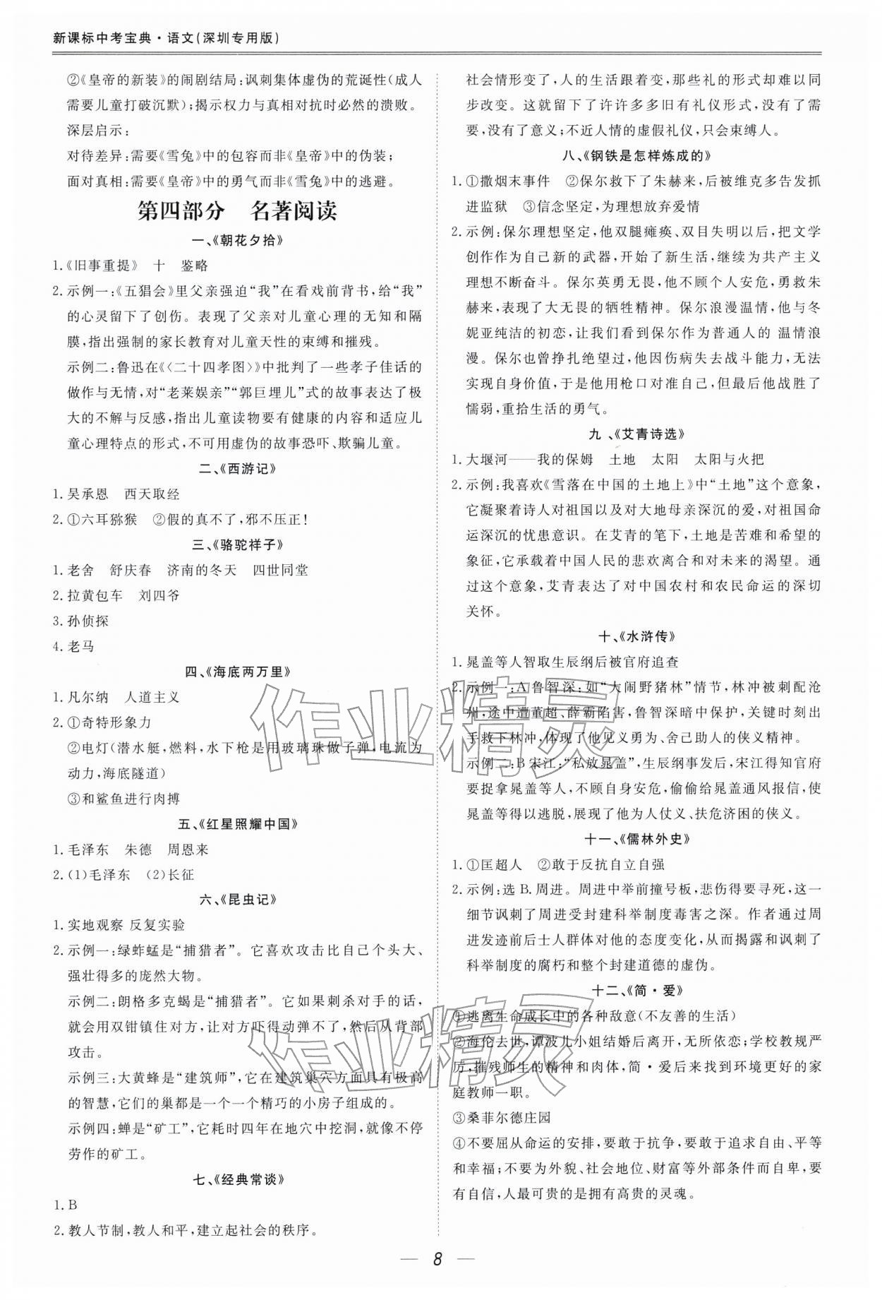 2026年新课标中考宝典语文深圳专用&nbsp;第8页