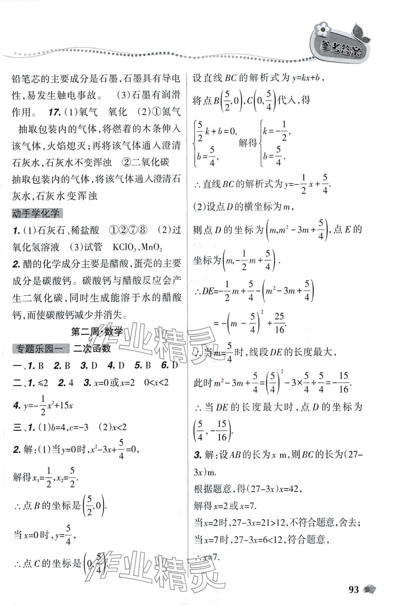 2024年寒假樂園遼寧師范大學(xué)出版社九年級理科版 第3頁