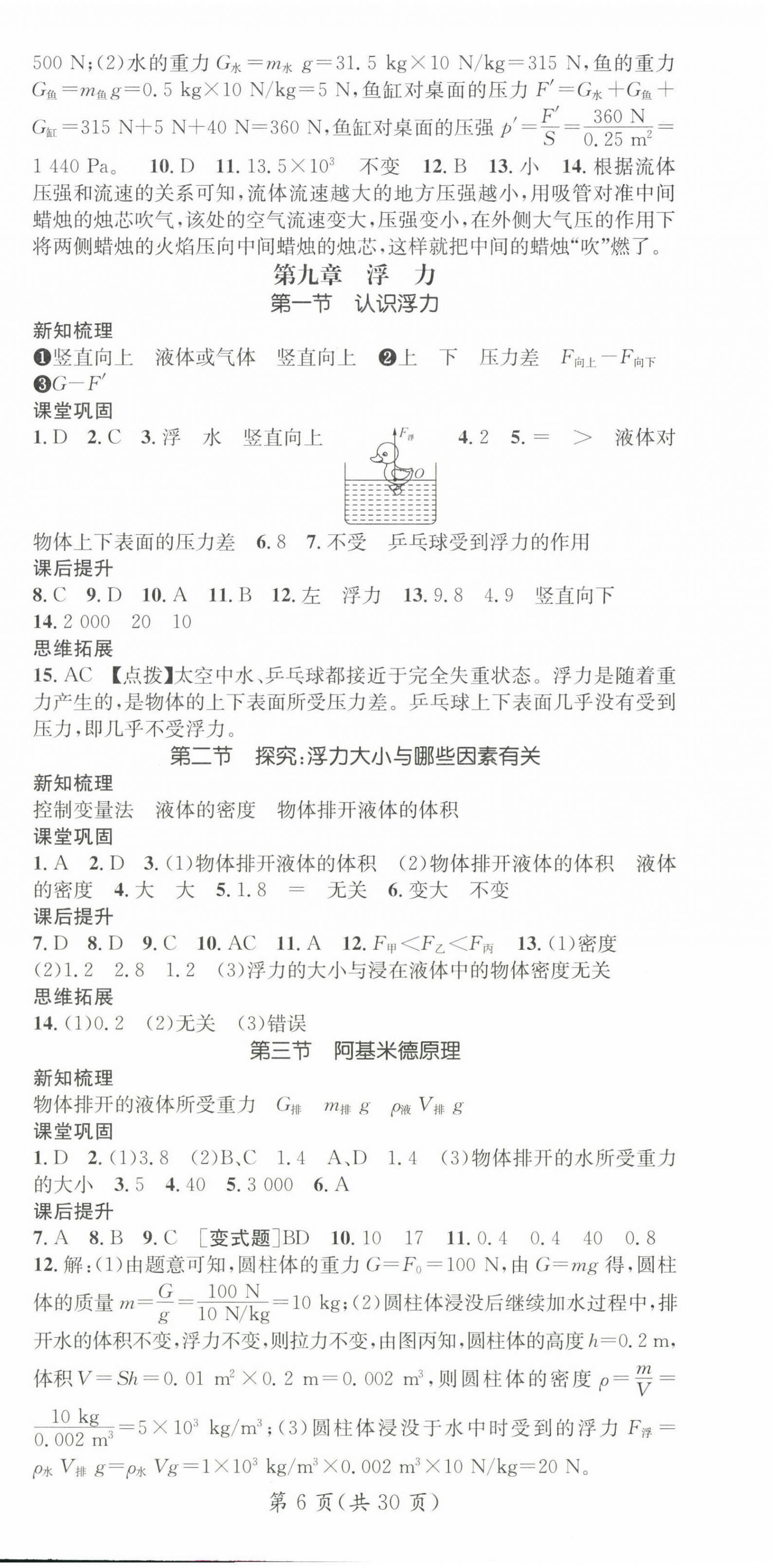 2025年名師測(cè)控八年級(jí)物理下冊(cè)滬科版Ⅲ 第6頁(yè)