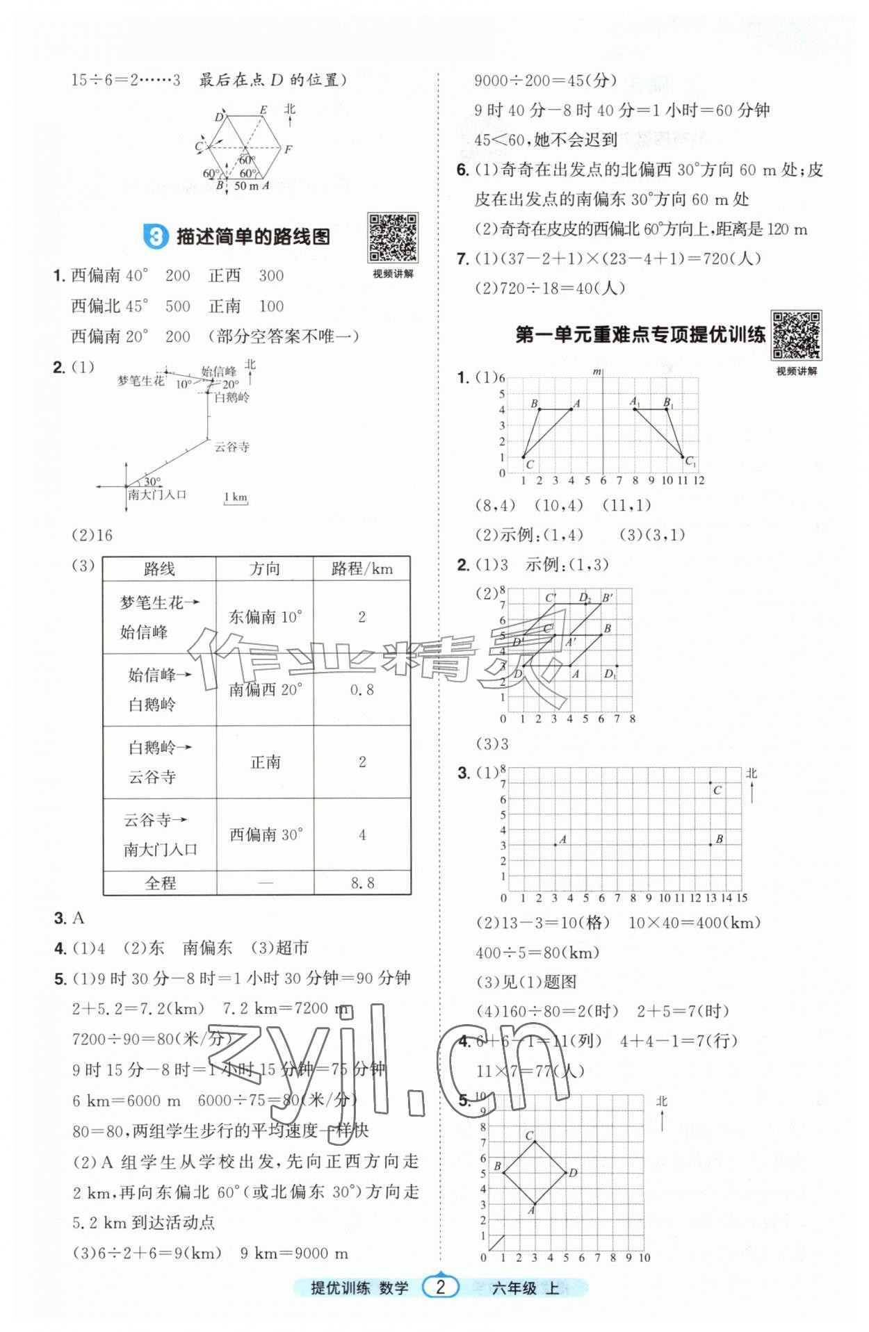 2026年阳光同学提优训练六年级数学上册人教版&nbsp;第2页