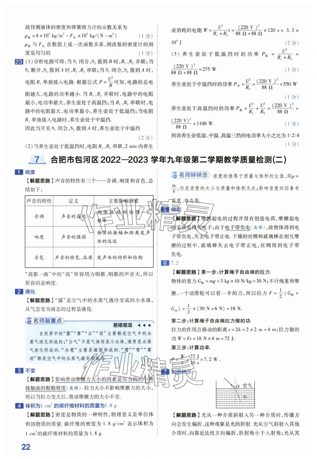 2024年金考卷45套匯編物理安徽專版 第22頁