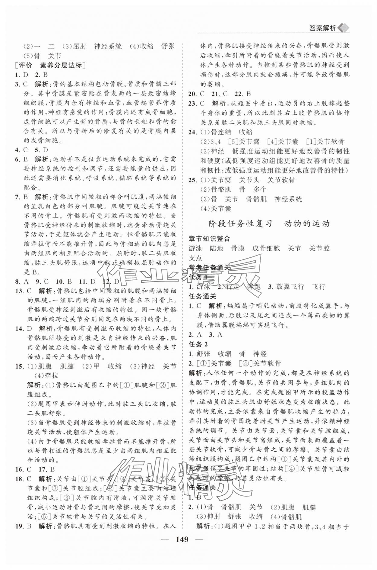 2024年新课程同步练习册八年级生物上册北师大版 第3页