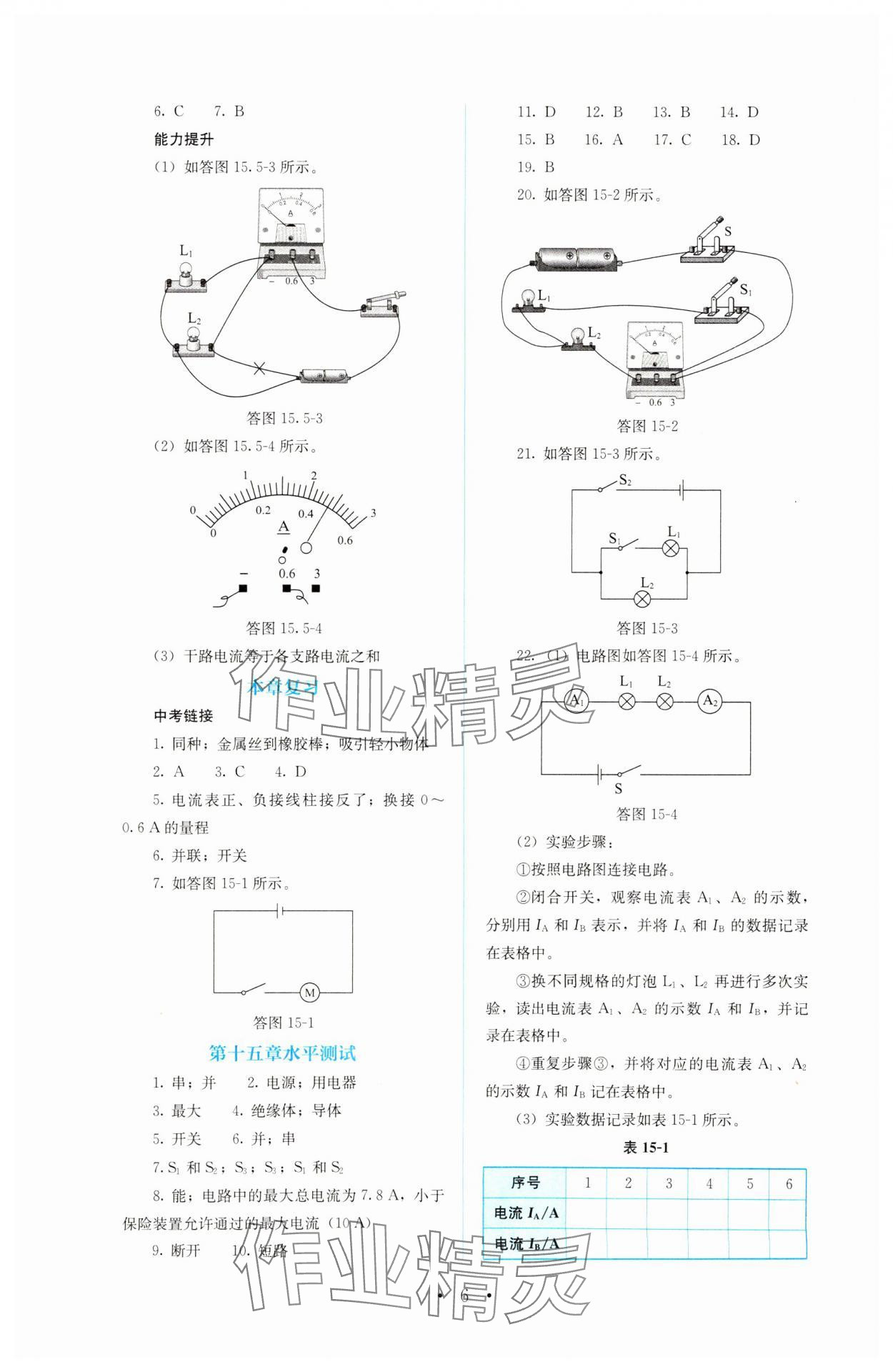 2023年人教金学典同步解析与测评九年级物理全一册人教版 第6页