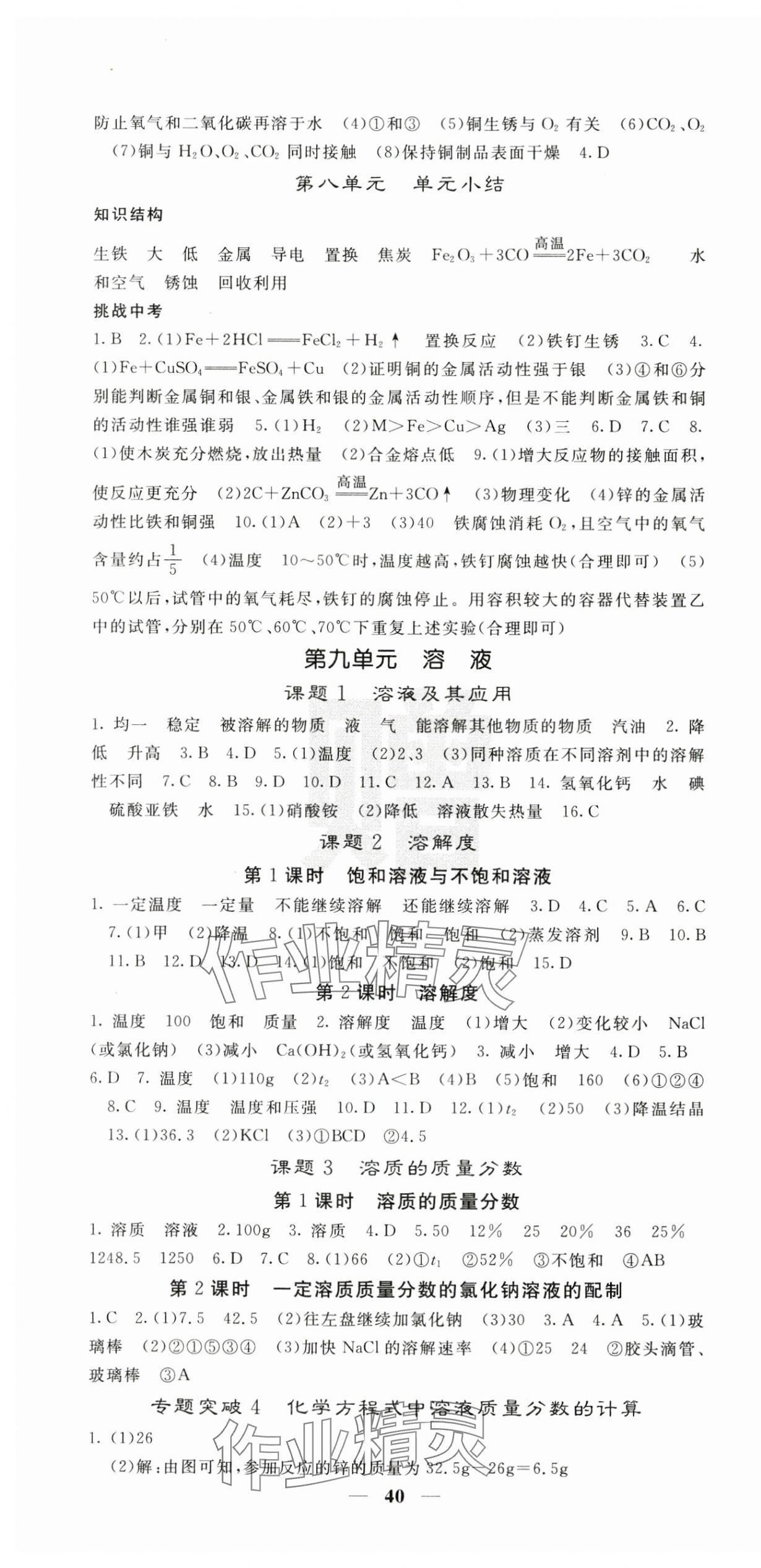 2025年課堂點(diǎn)睛九年級(jí)化學(xué)下冊(cè)人教版安徽專版 第4頁(yè)