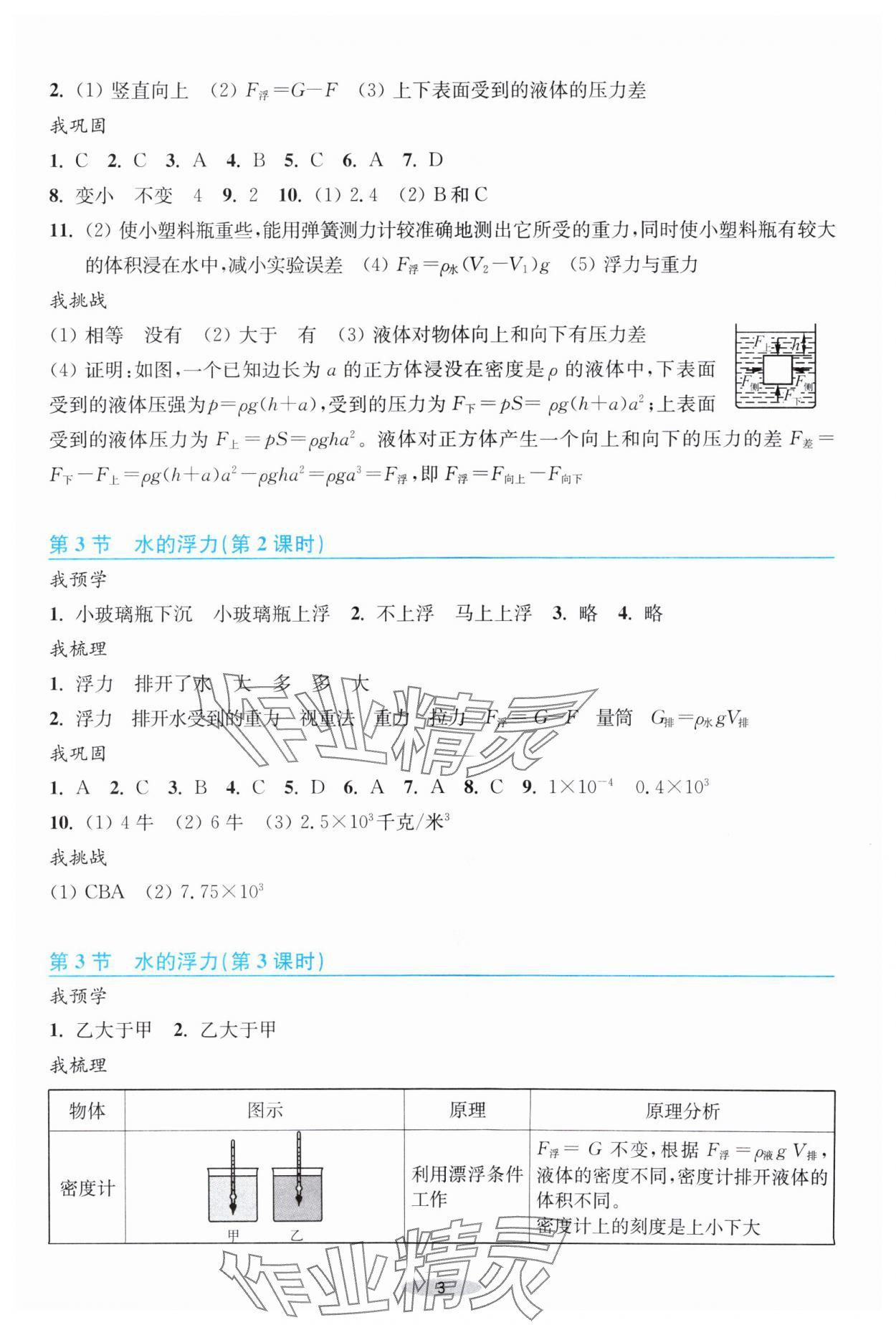 2024年預(yù)學(xué)與導(dǎo)學(xué)八年級(jí)科學(xué)上冊(cè)浙教版 第3頁(yè)