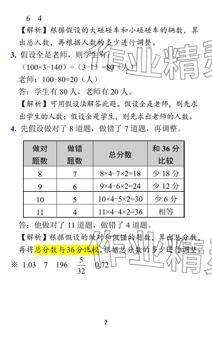 2024年小學(xué)學(xué)霸作業(yè)本六年級數(shù)學(xué)下冊蘇教版 參考答案第45頁