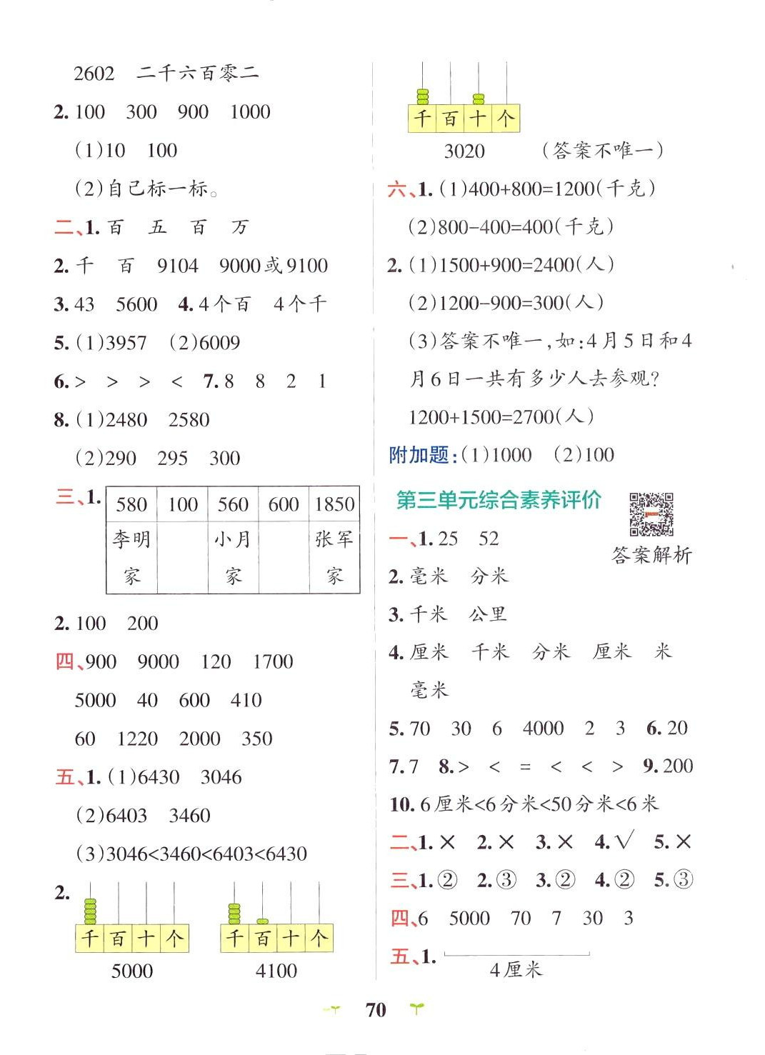 2024年小學學霸沖A卷二年級數學下冊青島版山東專版 第2頁