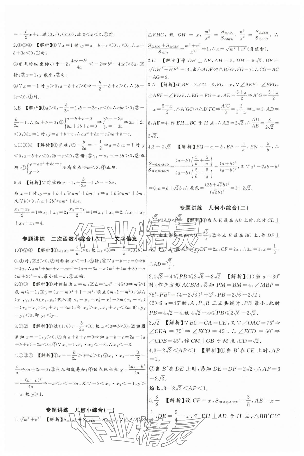 2024年思维新观察中考数学核心考题专题复习 第3页