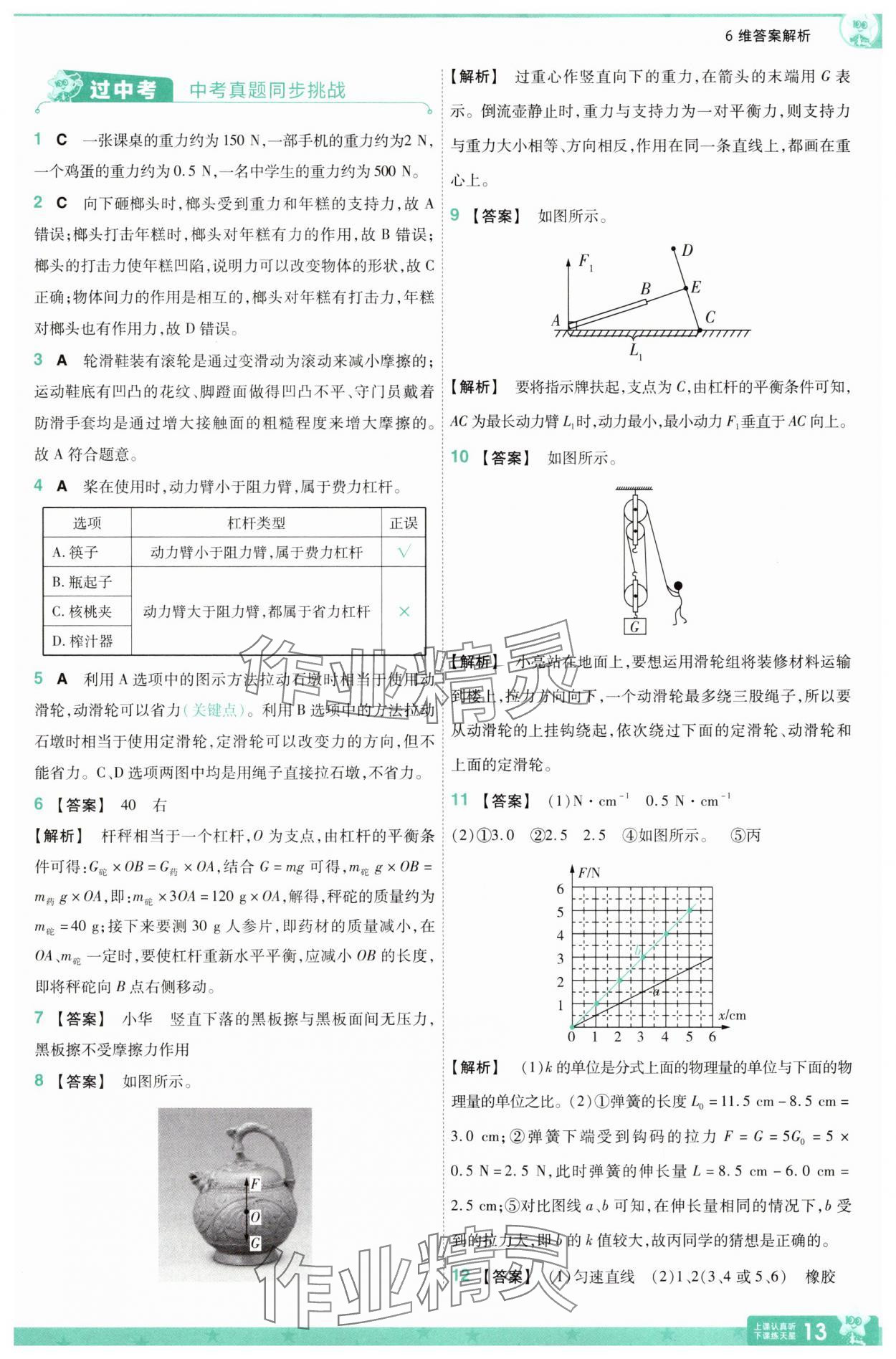 2025年一遍過八年級(jí)物理下冊(cè)滬粵版 第13頁
