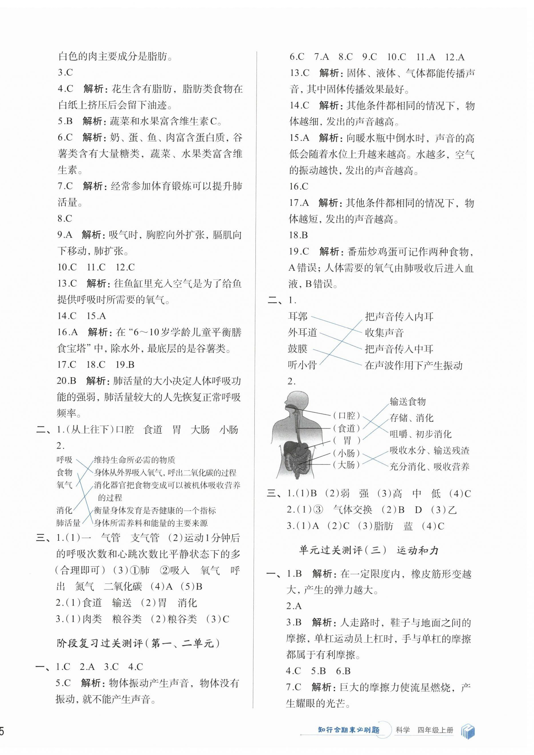 2024年知行合期末必刷題四年級科學(xué)上冊教科版 第2頁