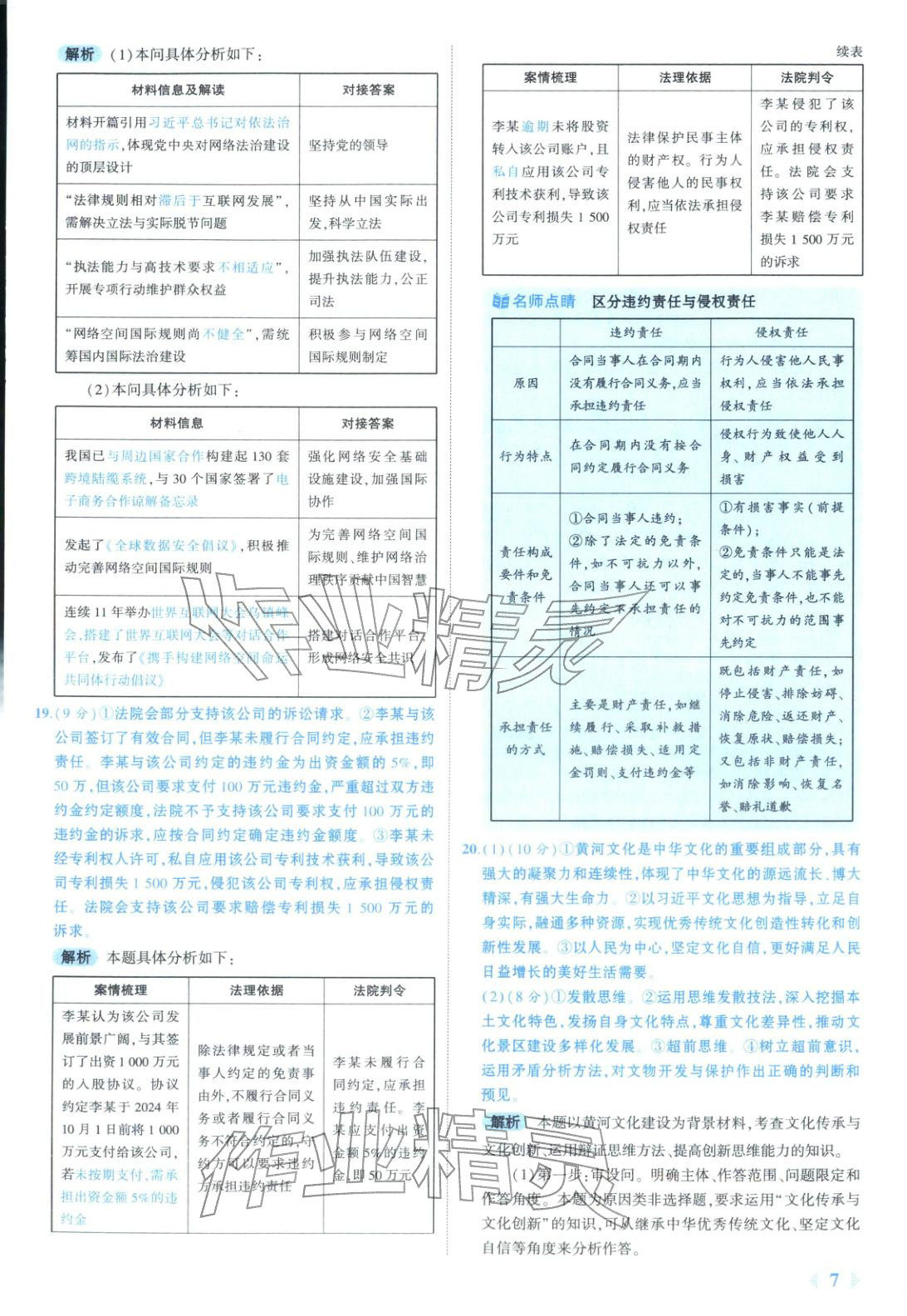 2026年53金卷优选卷汇编高中道德与法治陕晋青宁专版 第7页