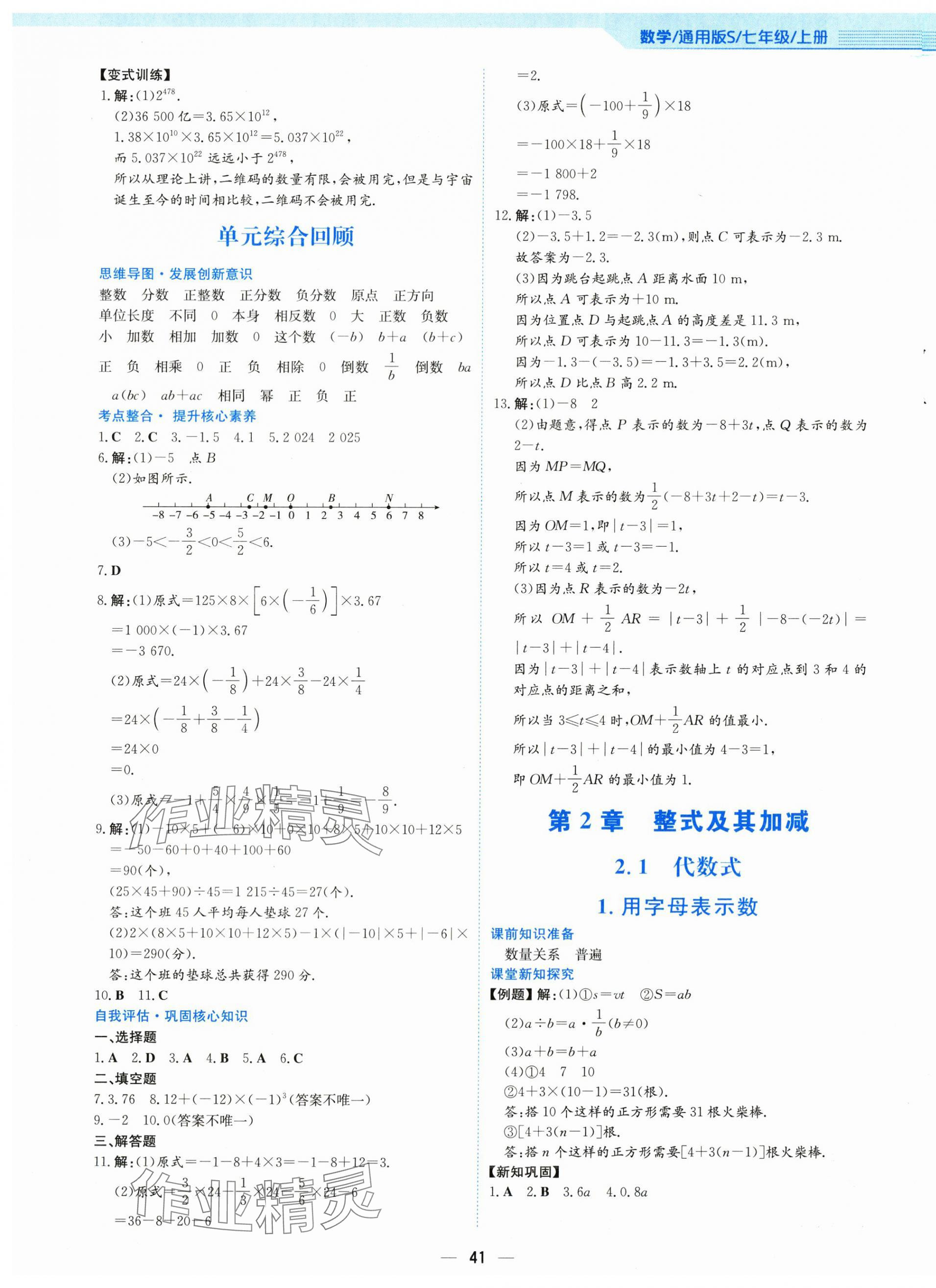 2025年新编基础训练七年级数学上册通用版S 第13页