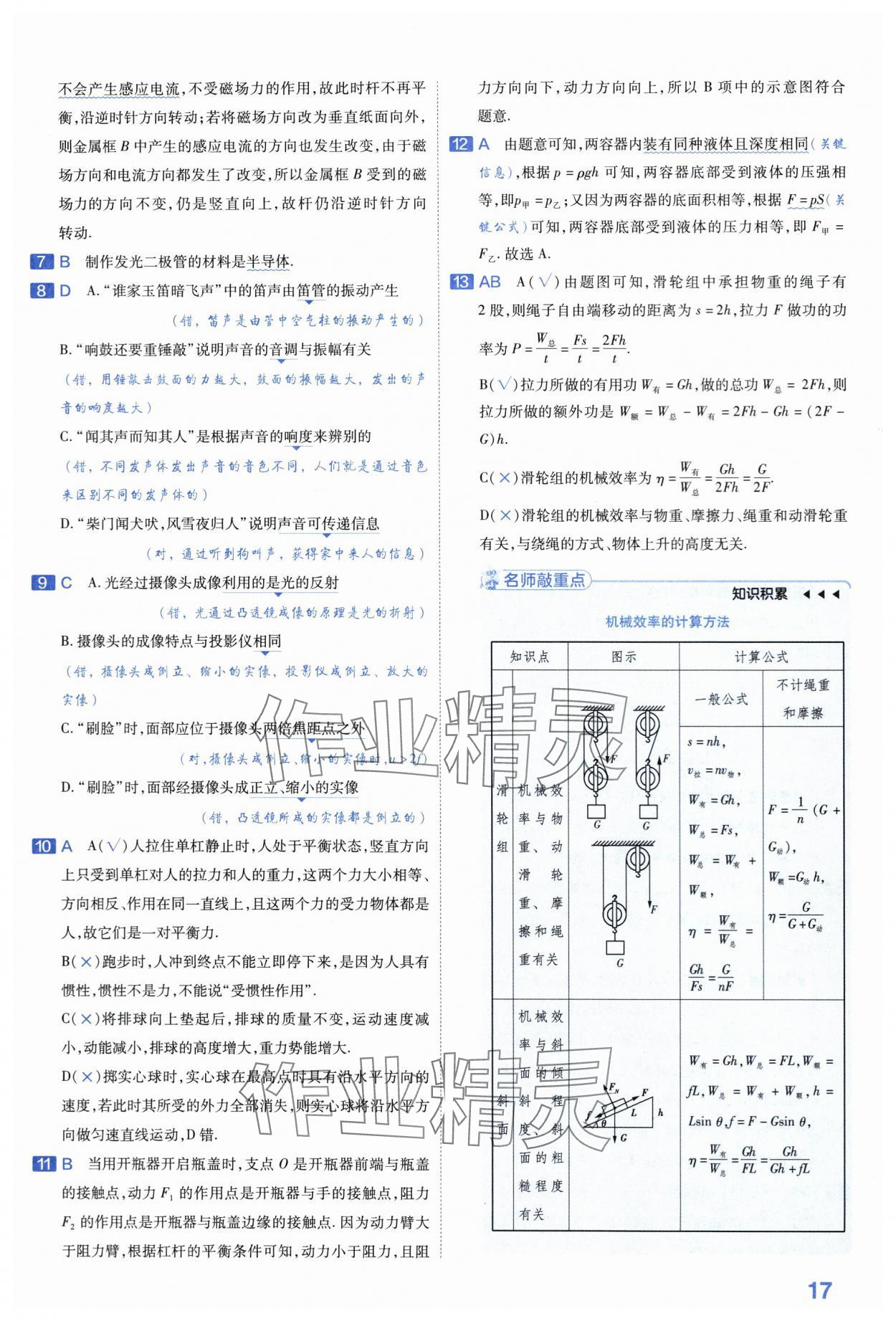 2024年金考卷45套匯編物理河南專版 第17頁