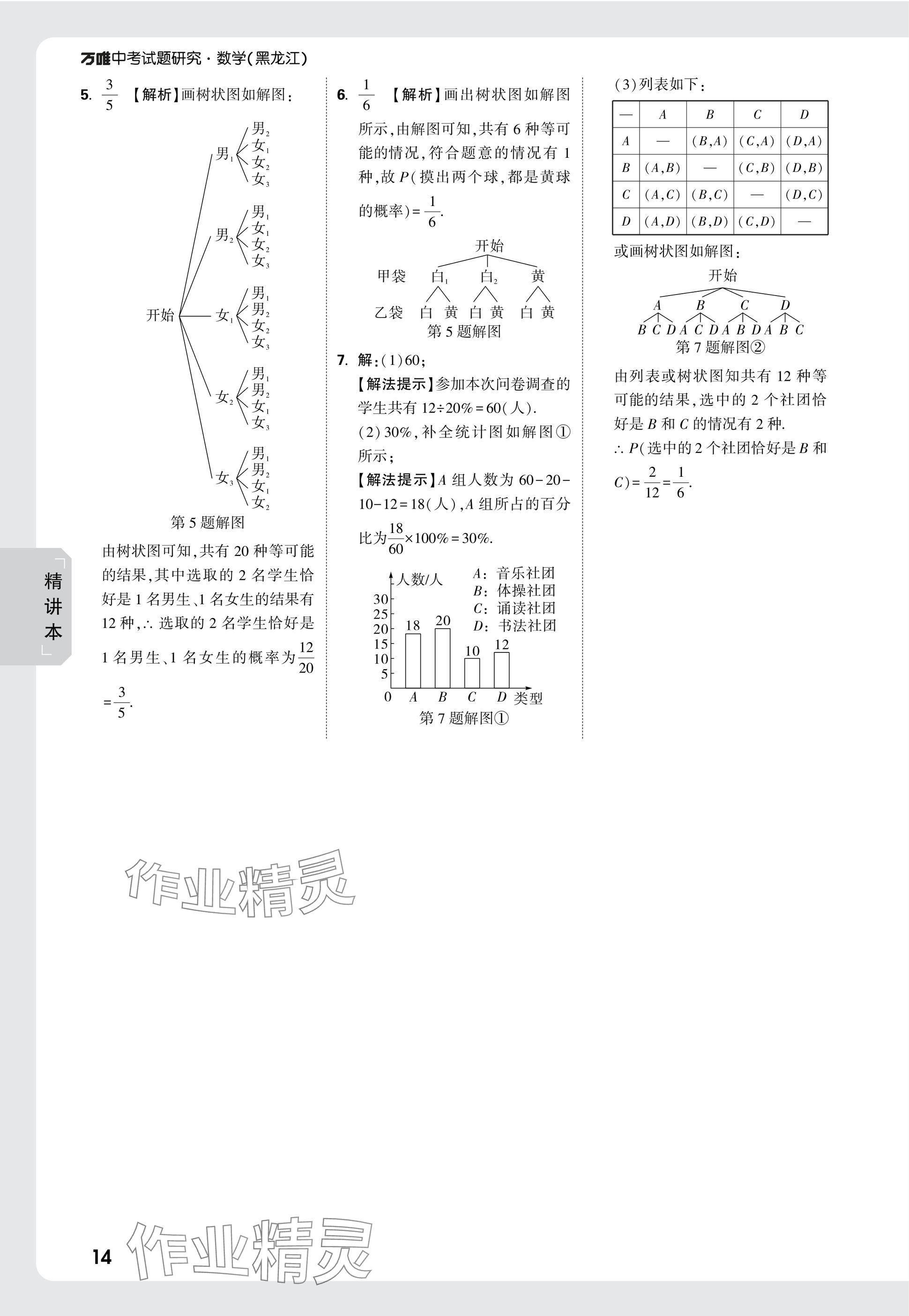 2025年萬唯中考試題研究數(shù)學黑龍江專版 參考答案第33頁