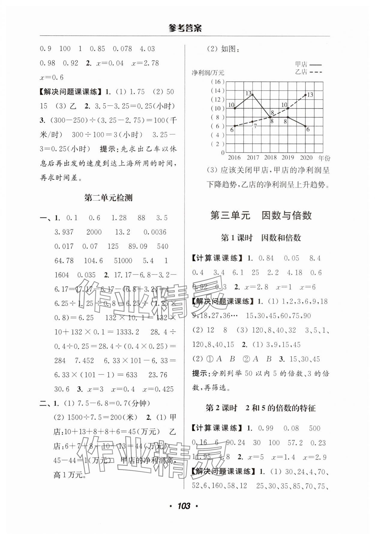 2025年超能學典計算加解決問題五年級數學下冊蘇教版 第5頁
