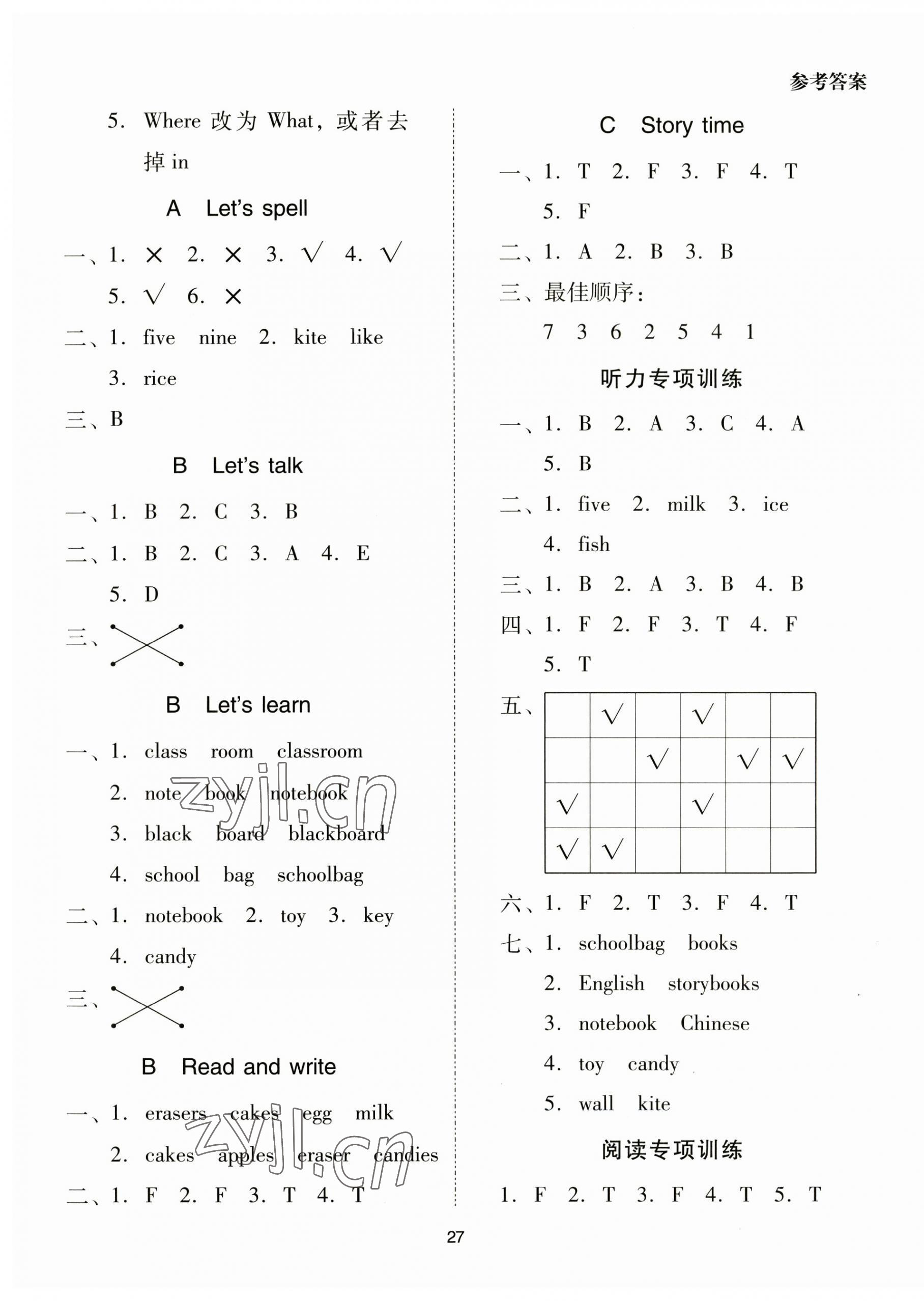 2023年同步學堂導學測四年級英語上冊人教版 第3頁