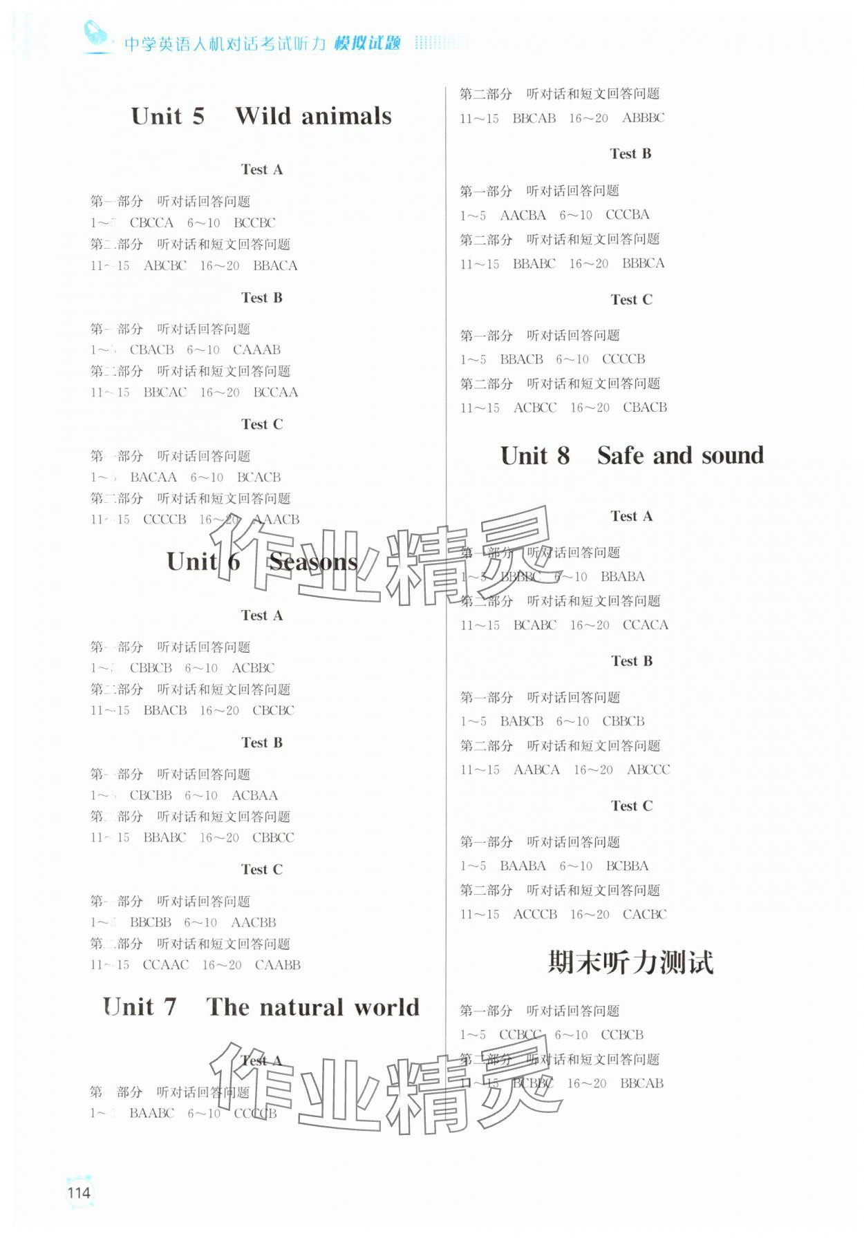 2025年人机对话考试听力模拟试题八年级英语上册译林版 第2页