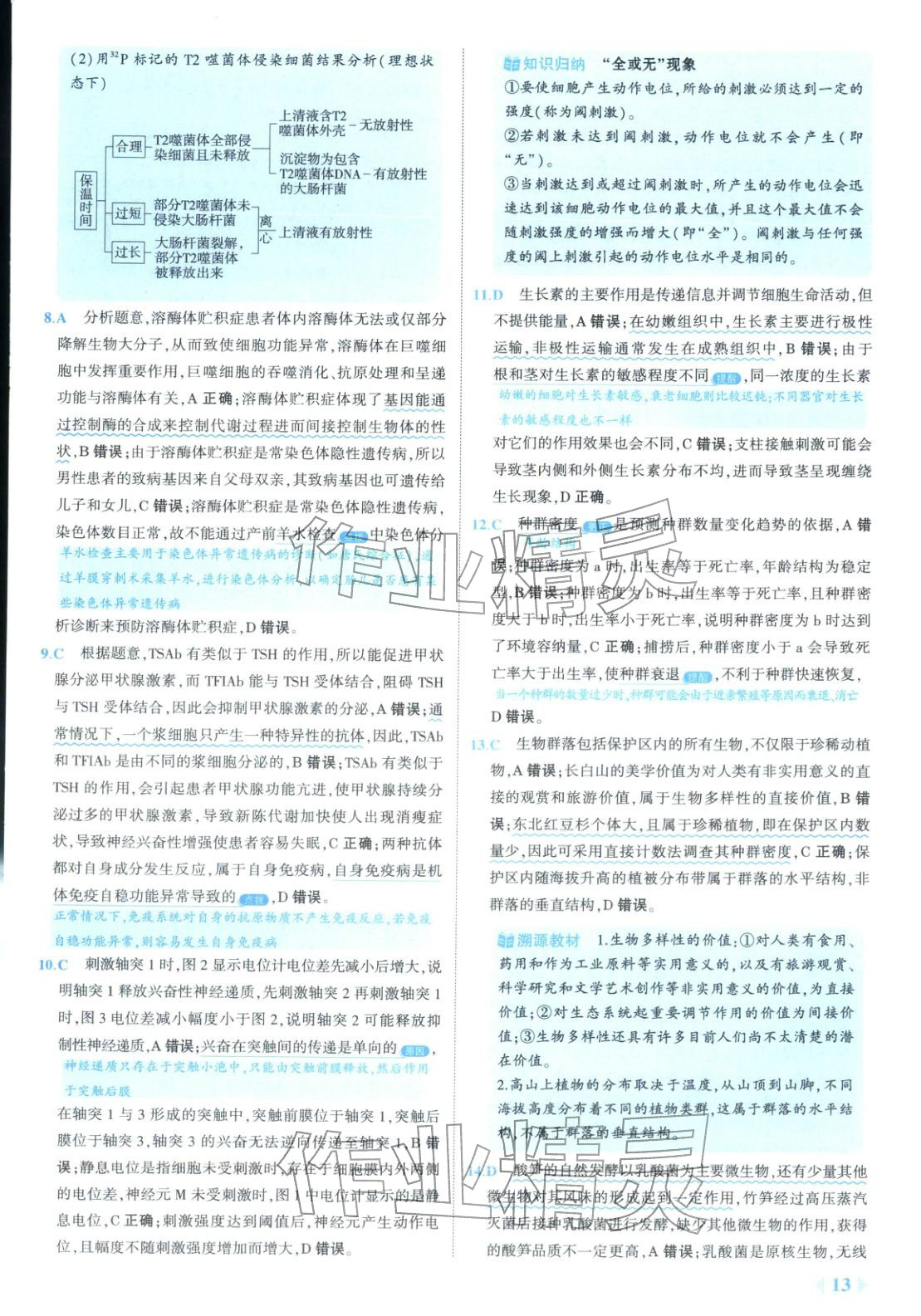 2026年53金卷优选卷汇编高中生物陕晋青宁专版&nbsp;第13页