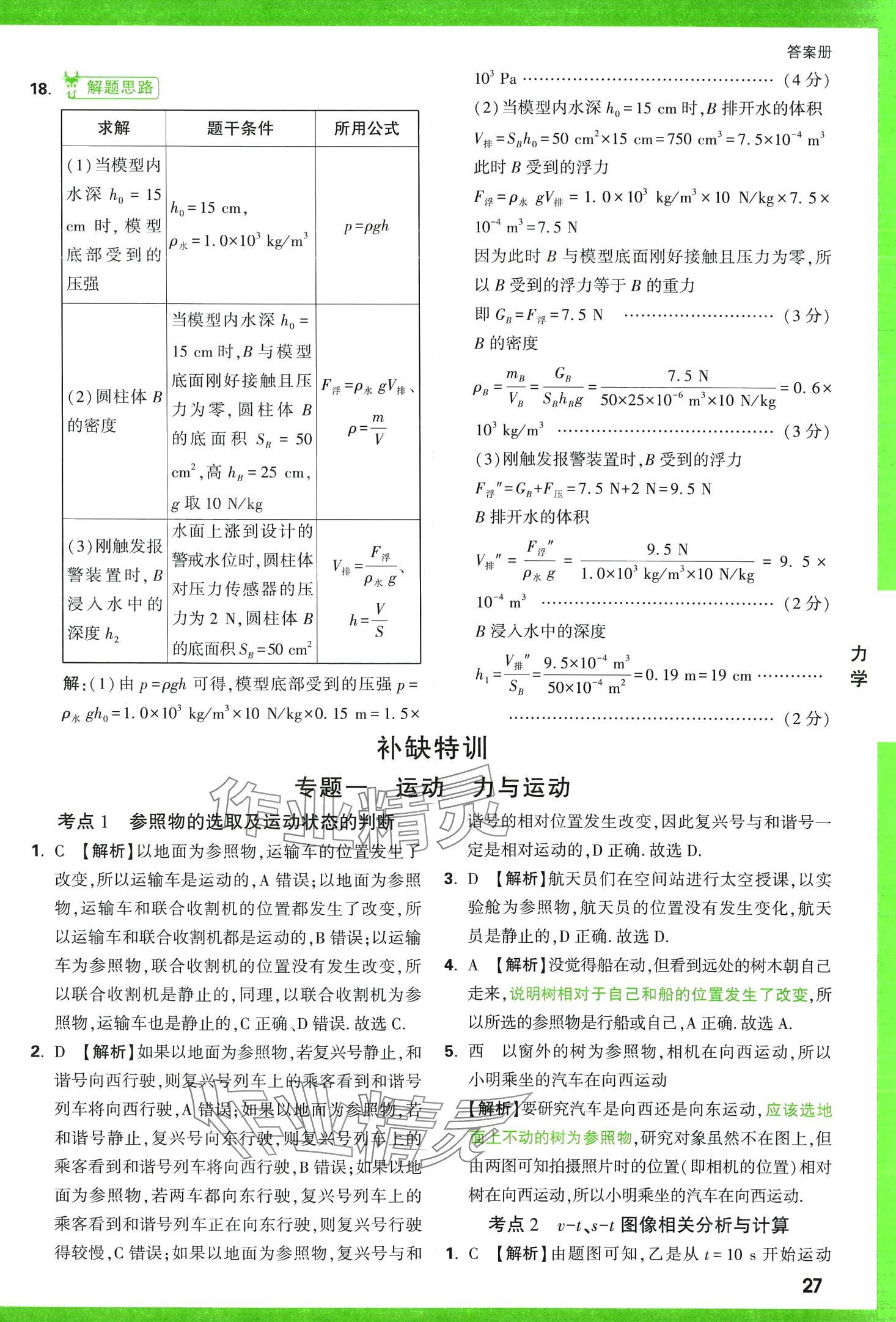 2024年萬唯中考逆襲卷物理中考 第27頁