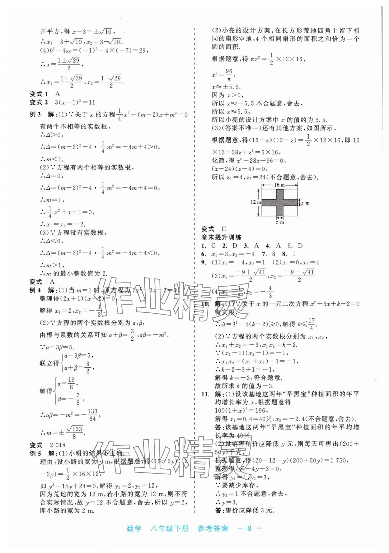 2024年精彩練習(xí)就練這一本八年級(jí)數(shù)學(xué)下冊浙教版評議教輔 第8頁