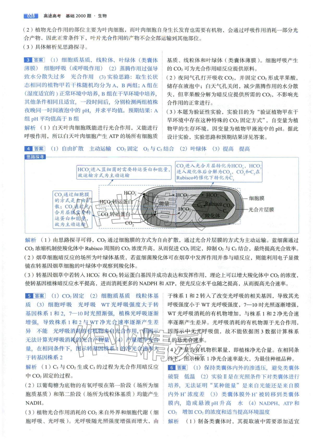 2026年高途高考基礎2000題高中生物&nbsp;第28頁