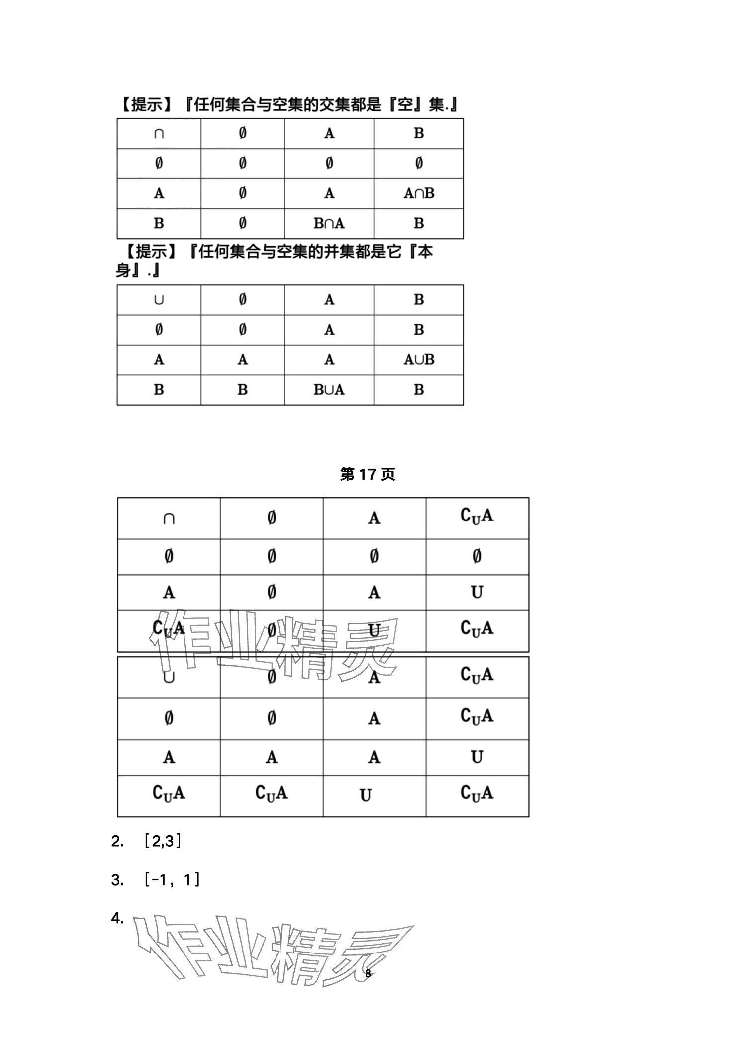 2024年教材課本高中數(shù)學(xué)必修第一冊蘇教版 第8頁