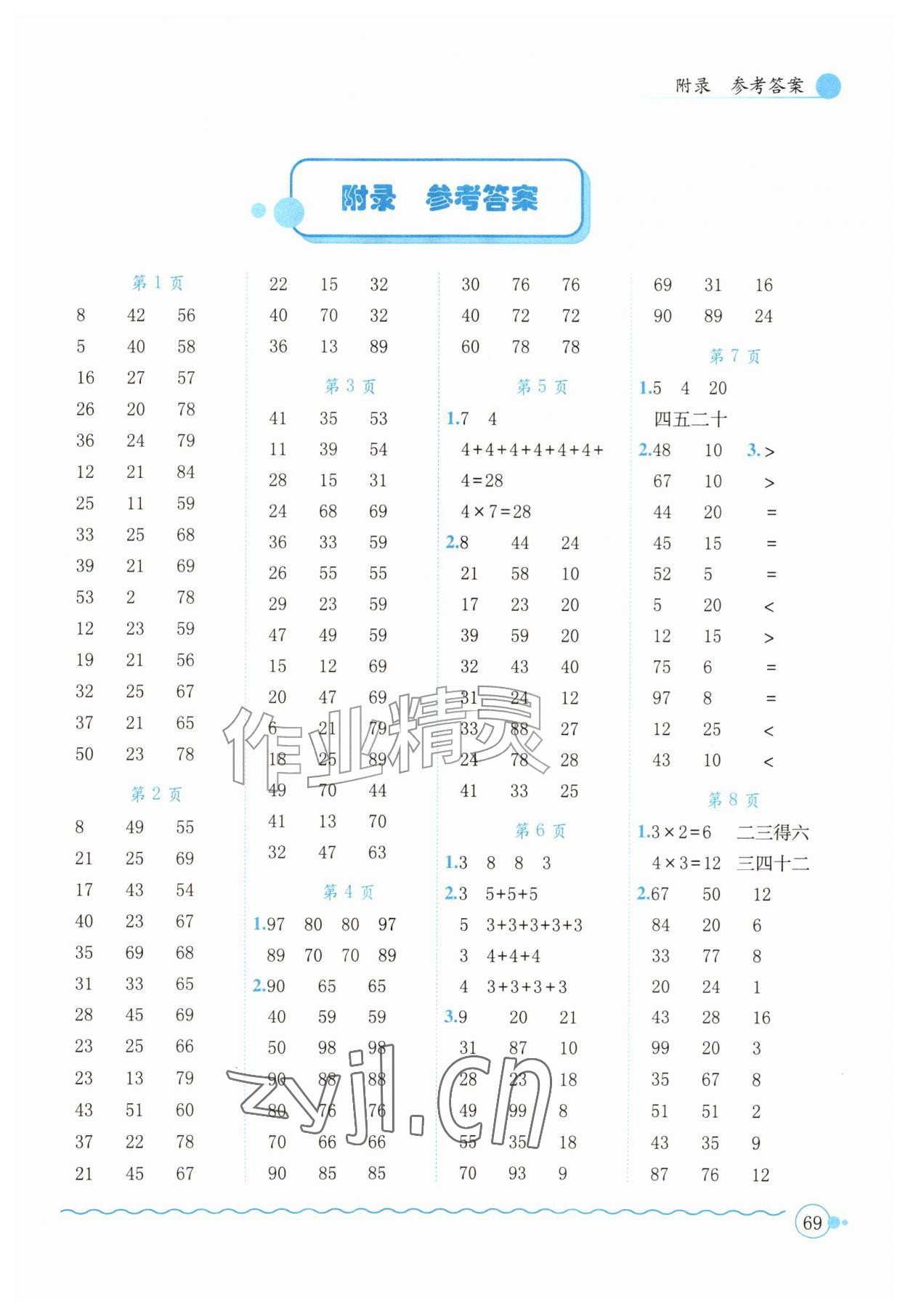 2026年黄冈小状元口算速算练习册二年级数学上册人教版&nbsp;第1页