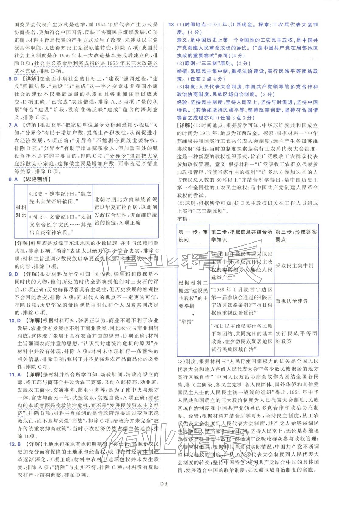 2025年高中领航卷高中历史选择性必修第一册人教版 第3页