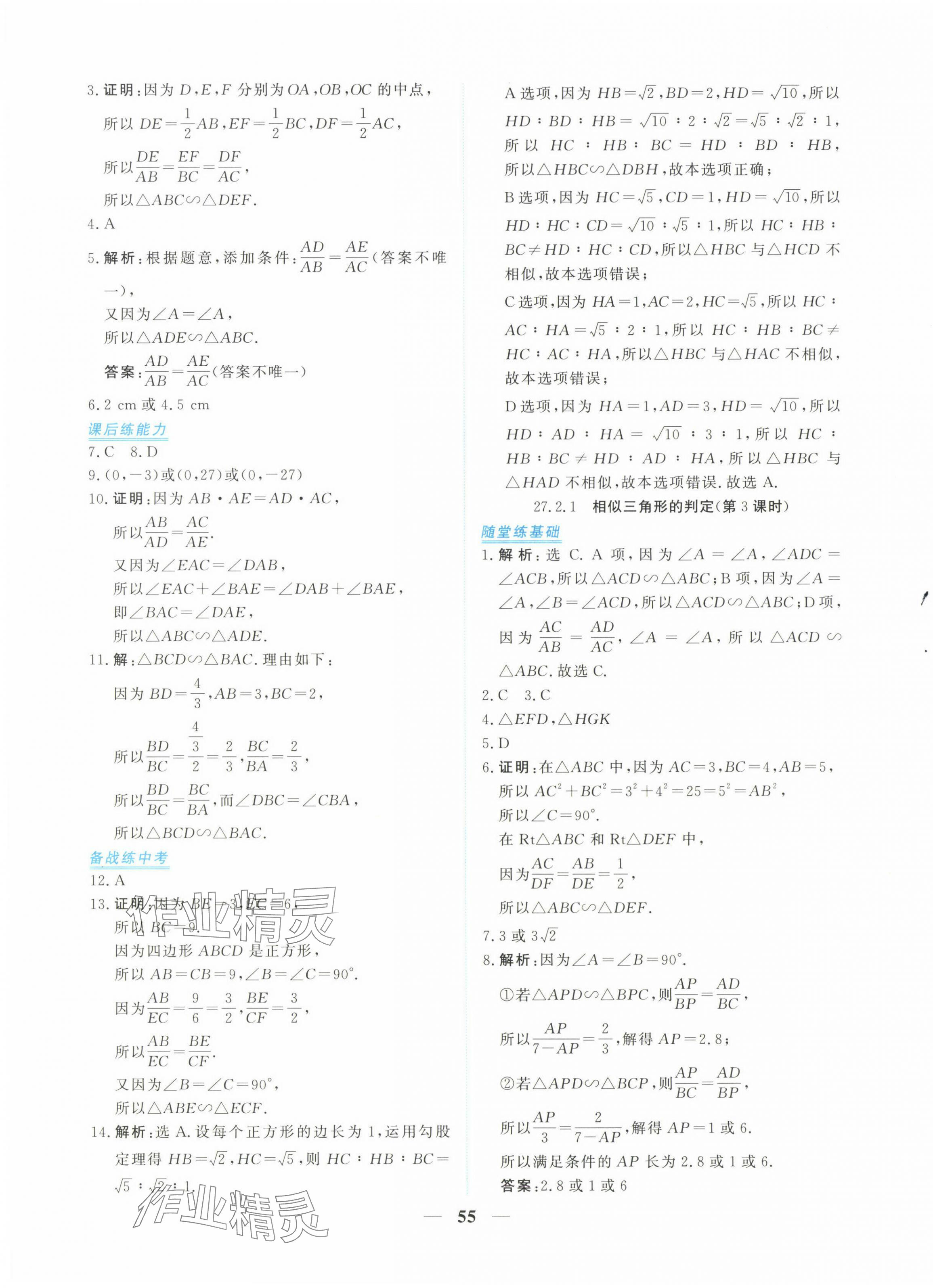 2025年新坐标同步练习九年级数学下册人教版青海专用 第7页