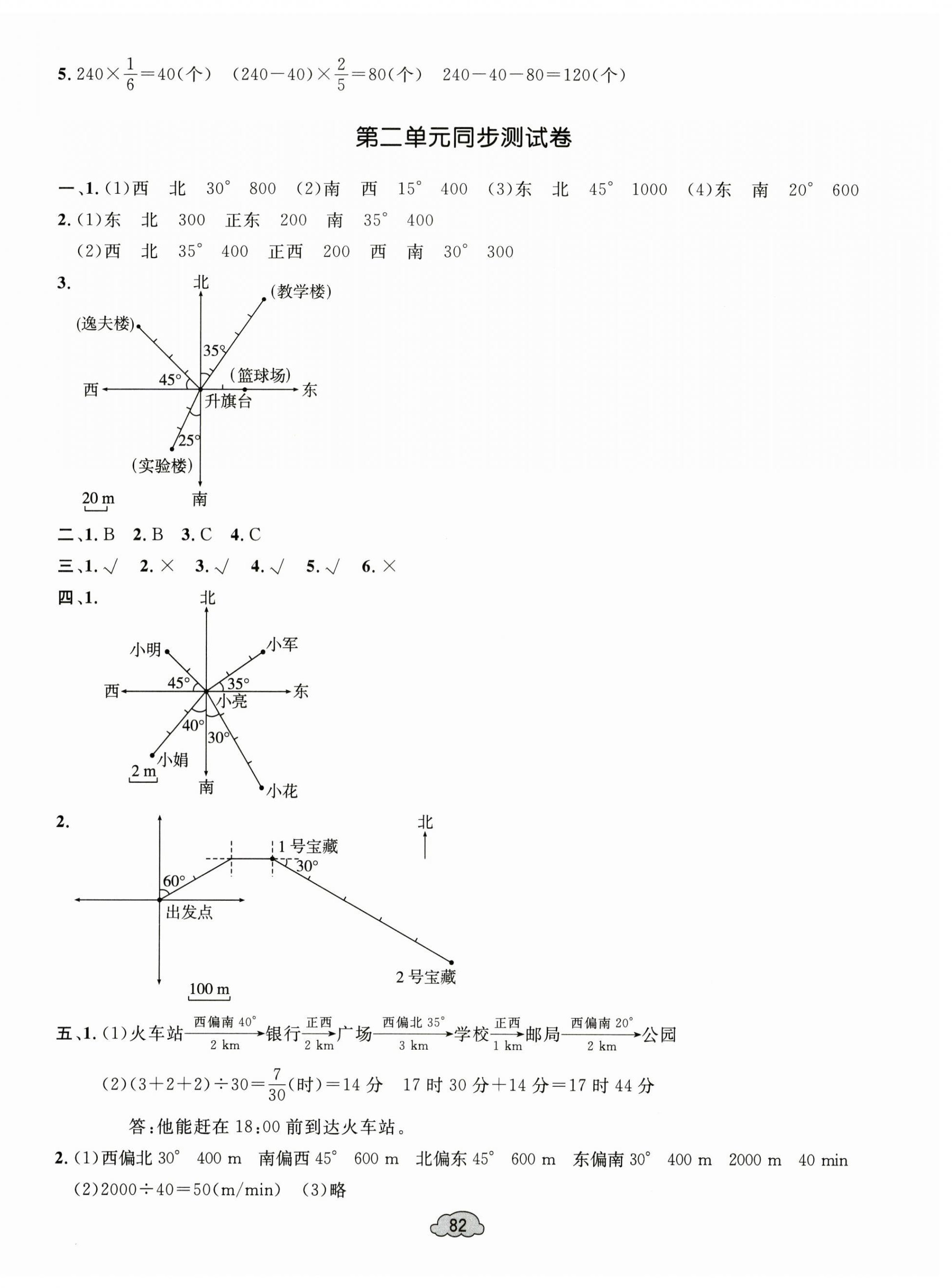 2024年學(xué)習(xí)目標(biāo)與檢測(cè)同步測(cè)試卷六年級(jí)數(shù)學(xué)上冊(cè)人教版 第2頁(yè)