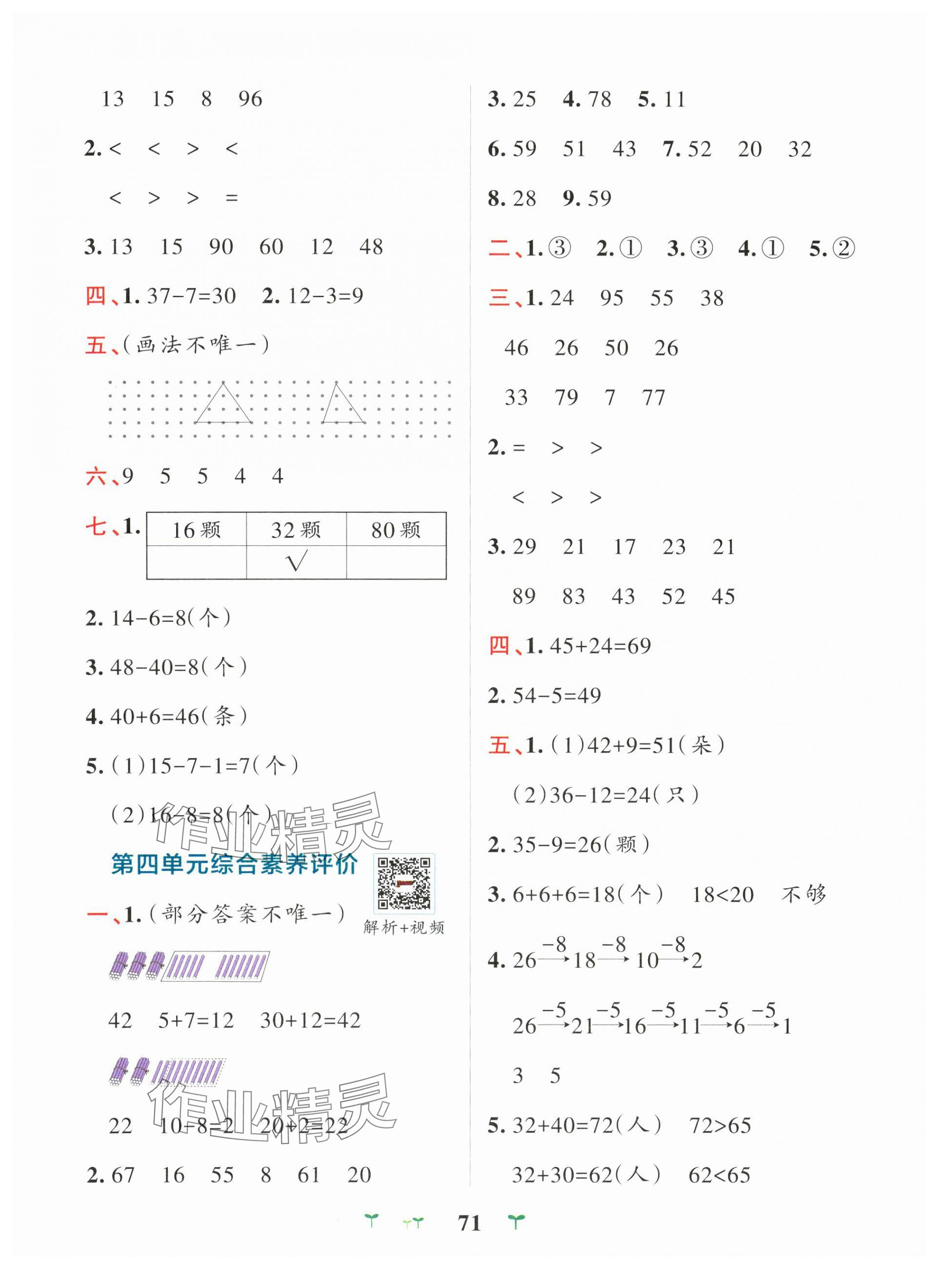 2025年小學(xué)學(xué)霸沖A卷一年級數(shù)學(xué)下冊人教版 第3頁