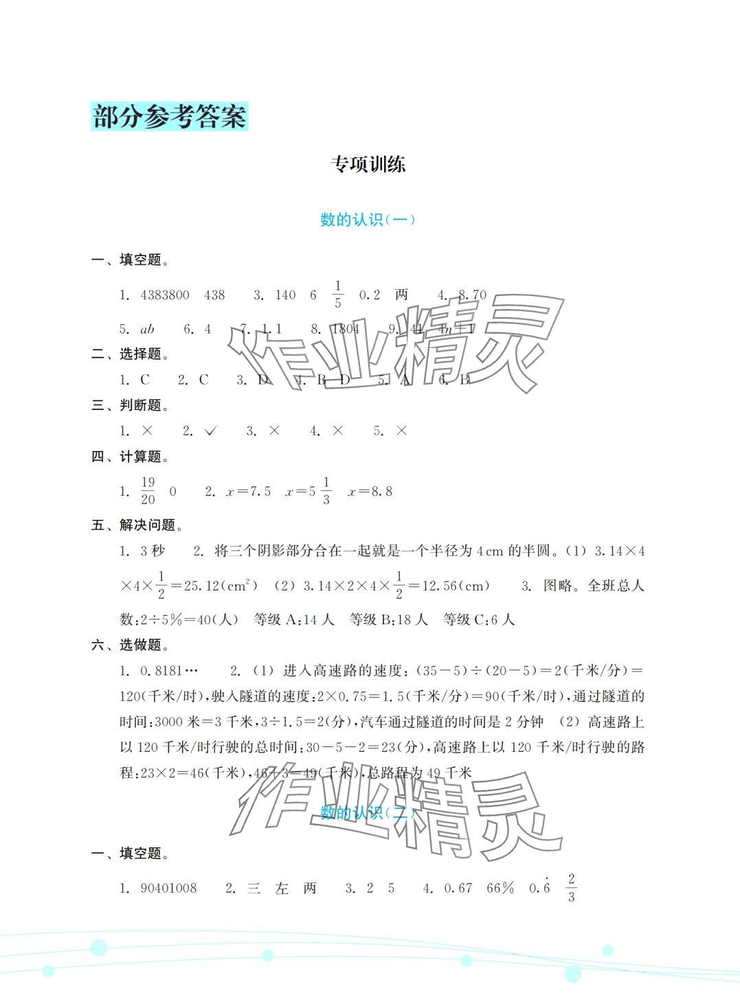 2024年小学毕业总复习数学 第1页